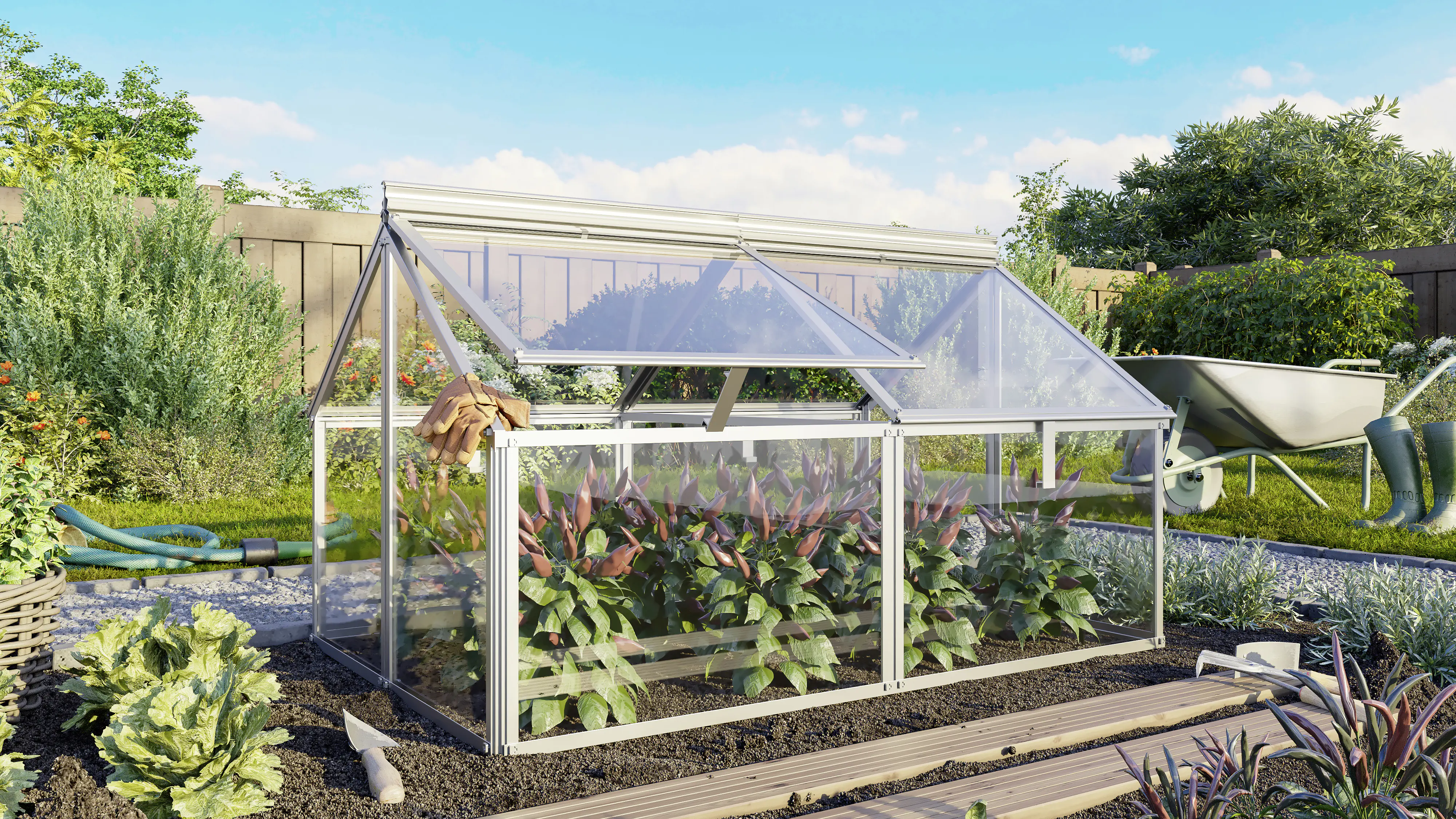 Vitavia Frühbeet Gaia Jumbo ESG 119 x 83 x 72 cm Vitavia Frühbeet Gaia Jumbo ESG 119 x 83 x 72 cm