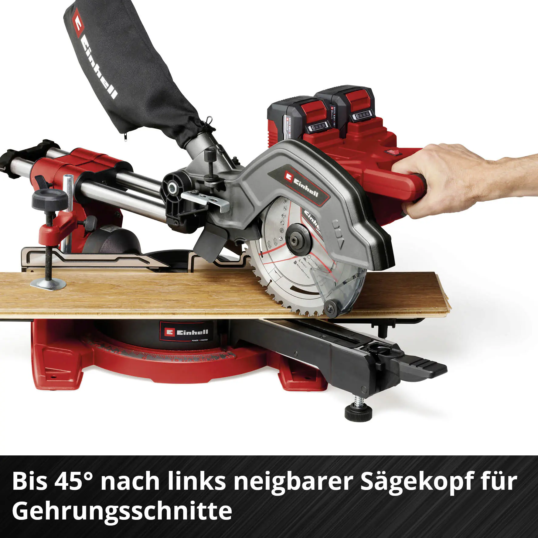 Einhell Expert Akku-Zug-Kapp-Gehrungssäge TE-SM 36/8 L Li Solo