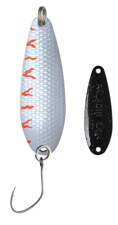 Paladin Angelköder Spoon Apollo 4,8 g UV weiß/orange/schwarz