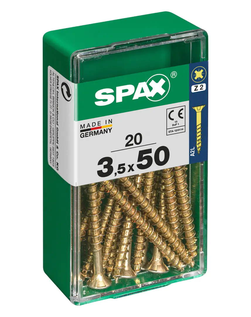 Spax Universalschrauben 3.5 x 50 mm PZ 2 - 20 Stk.