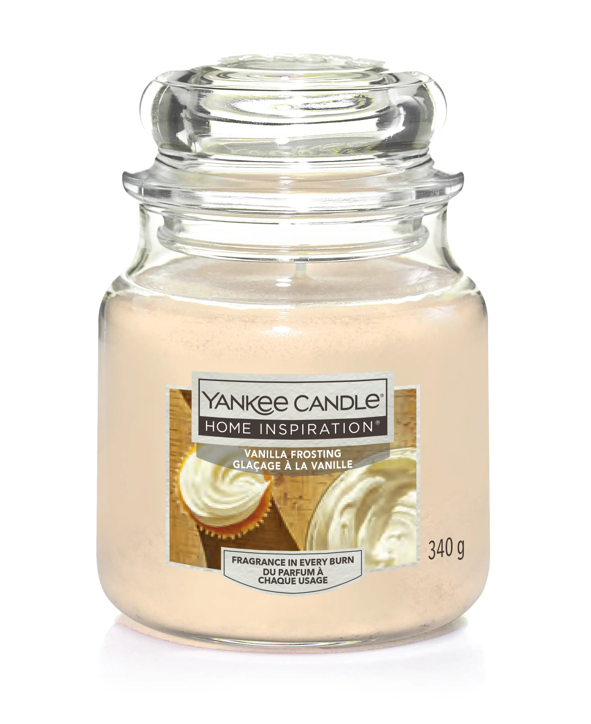 Yankee Candle Duftkerze Mittleres Glas Vanilla Frosting 340 g, creme Yankee Candle Duftkerze Mittleres Glas Vanilla Frosting 340 g, creme