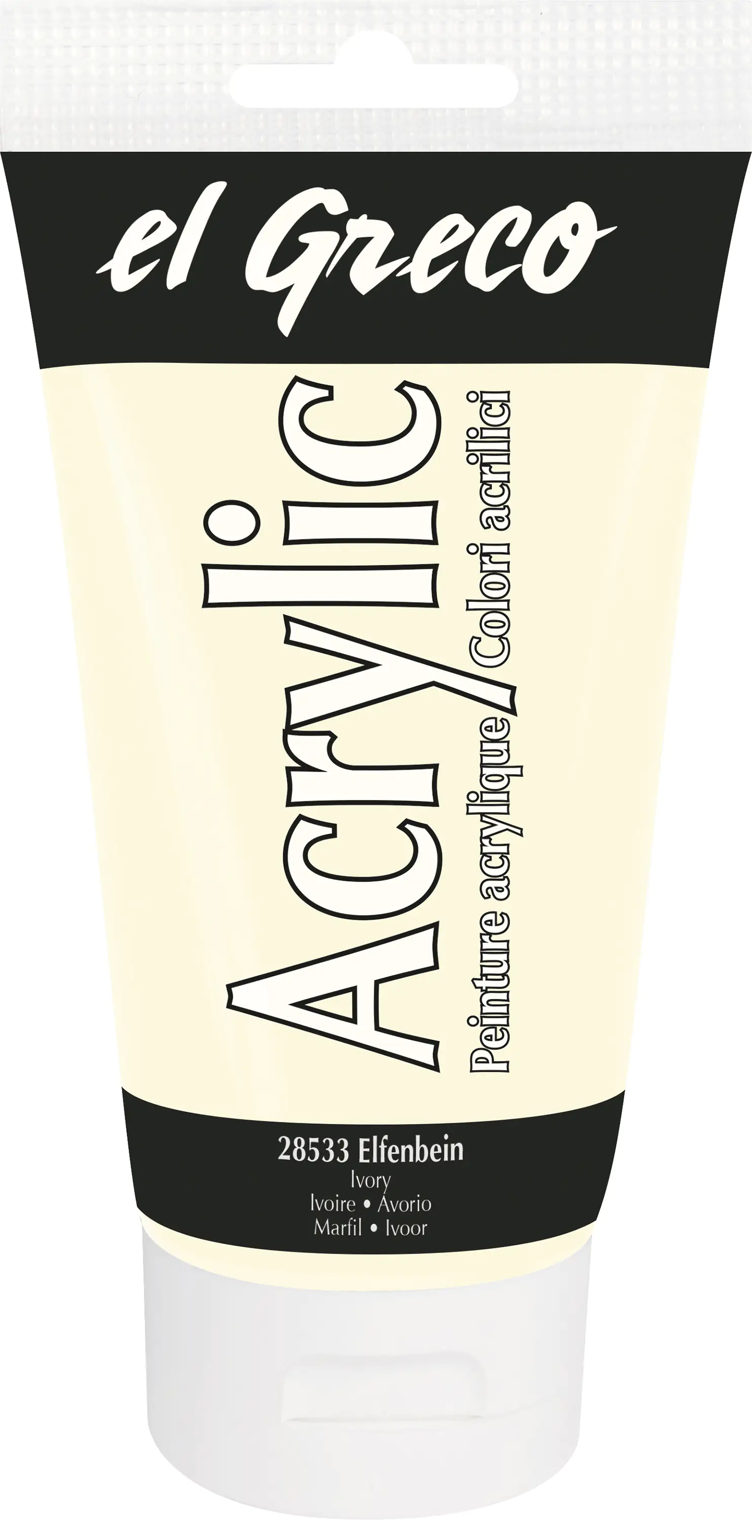 Kreul el Greco Acrylic Tube elfenbein 150 ml