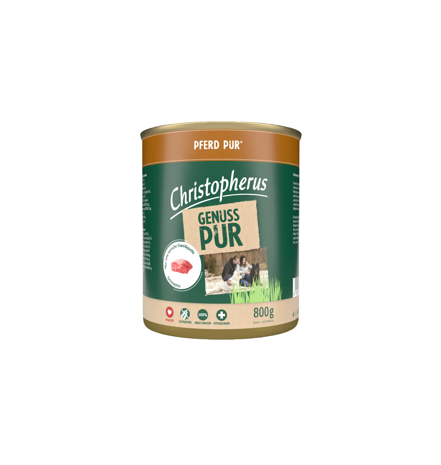 Christopherus Pur Adult Pferd Hundefutter 800g Christopherus Pur Adult Pferd Hundefutter 800g