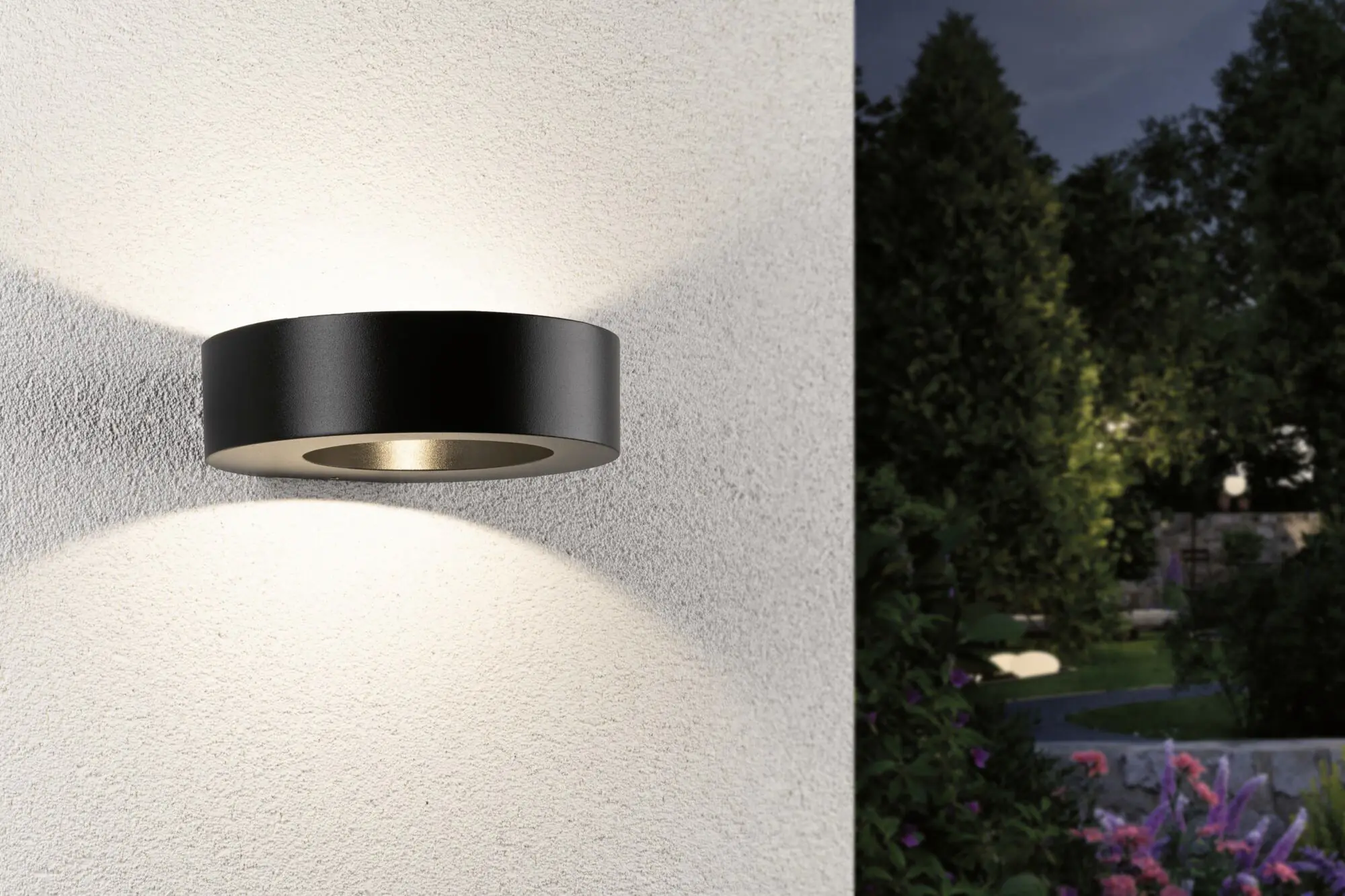 Paulmann LED Außen-Wandleuchte Renga anthrazit 18,1 x 5 cm warmweiß