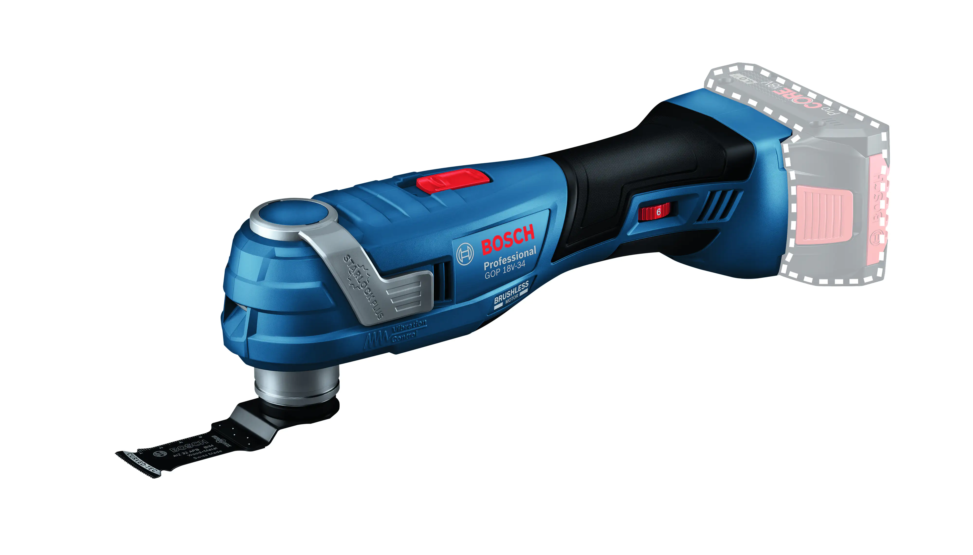 Bosch Professional Akku-Multi-Cutter GOP 18V-34 , ohne Akku und Ladegerät