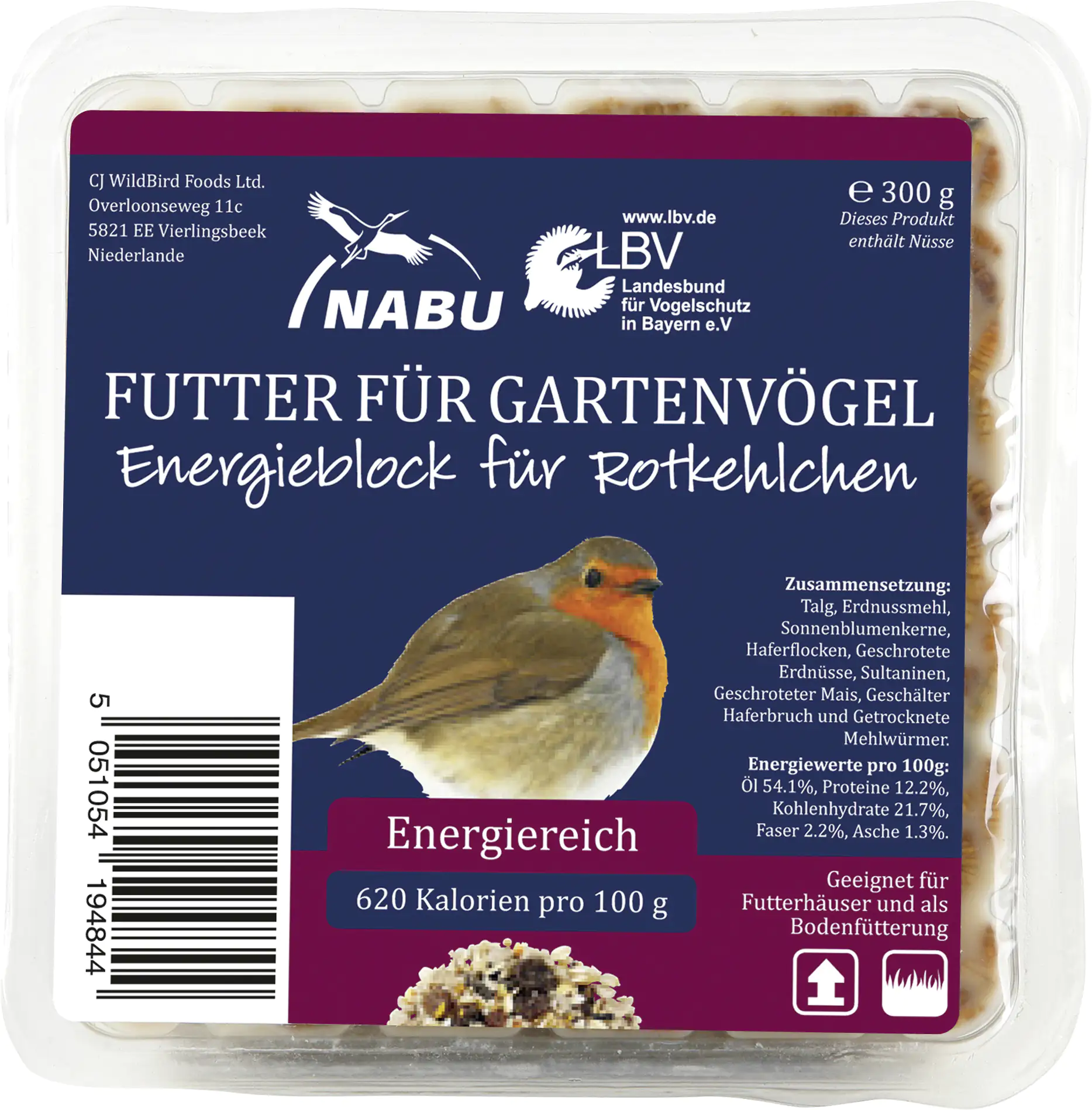 5051054194844 Energieblock für Rotkehlchen 300 g