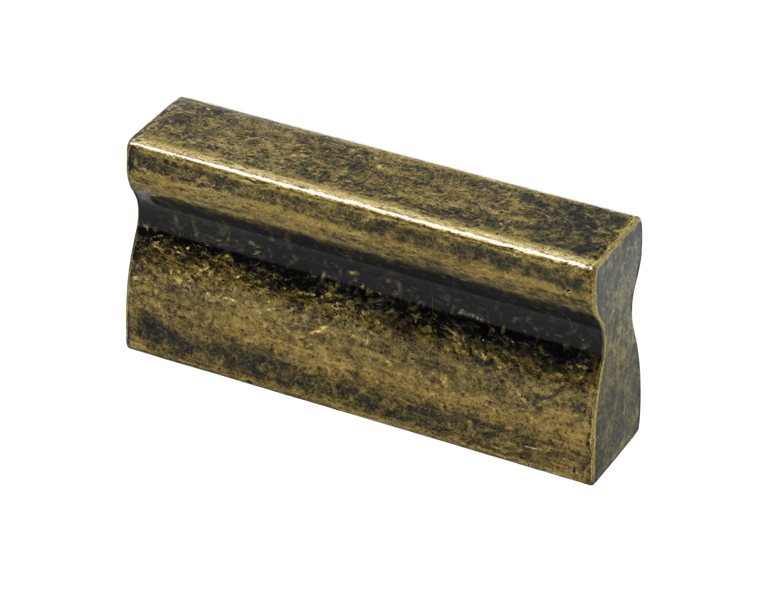 Hettich Möbelgriff Aluminium vermessingt bronze 10 x 46 x 23 - 1 Stück