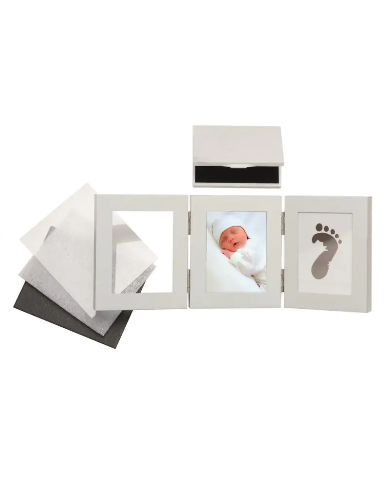 Memory Abdruck-Set 30,8 x 12,2 cm 3-teilig mit Stempelkissen Alu