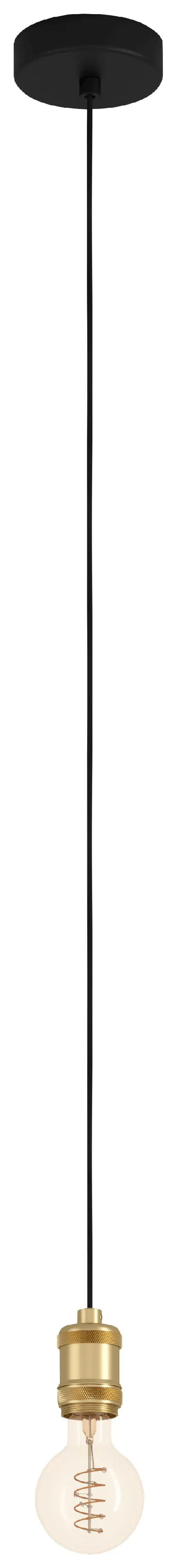 Eglo Hängeleuchte Yorth schwarz brüniert 5 x 150 cm