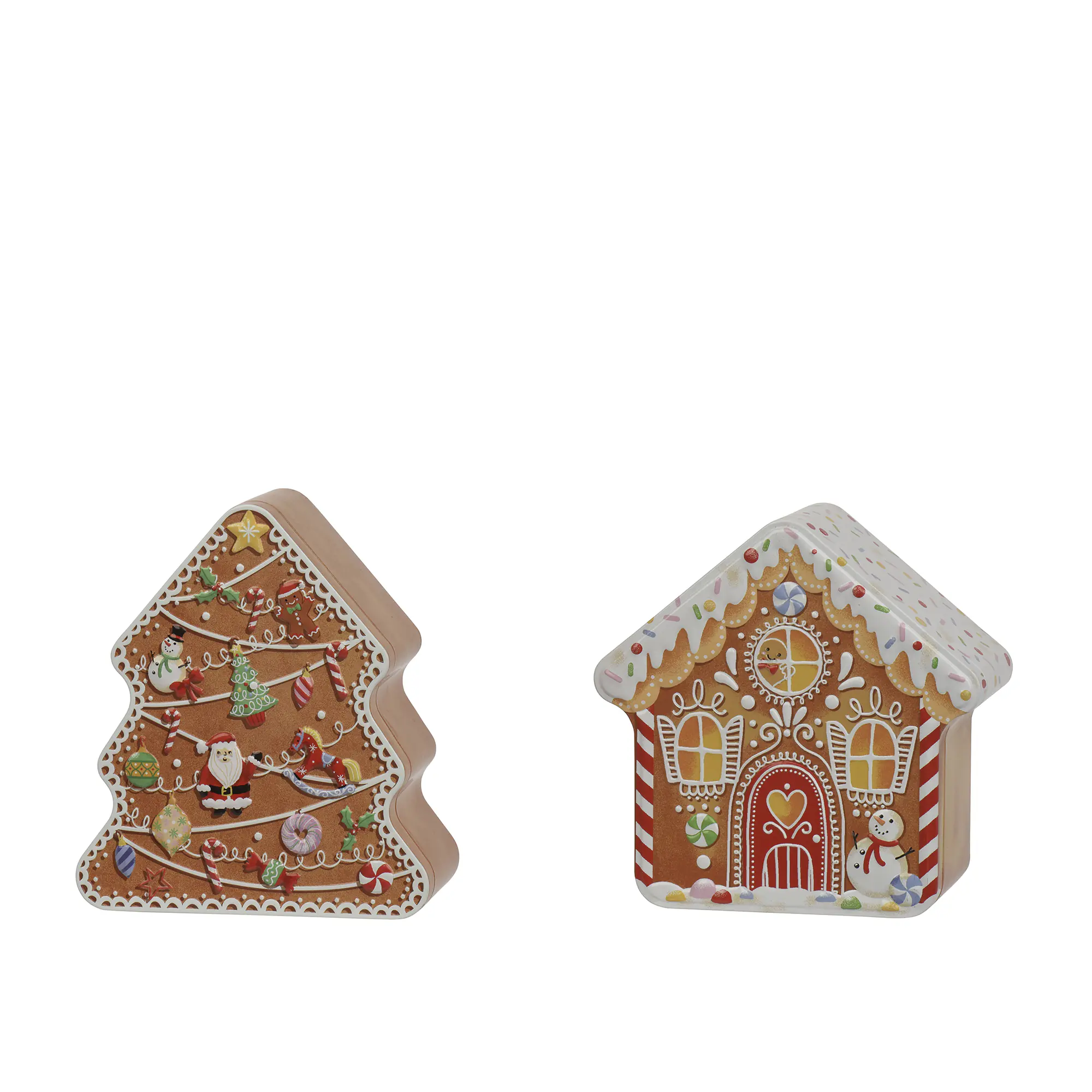 Decoris Keksdose Weihnachten 14 x 12,2 cm 2-fach sortiert