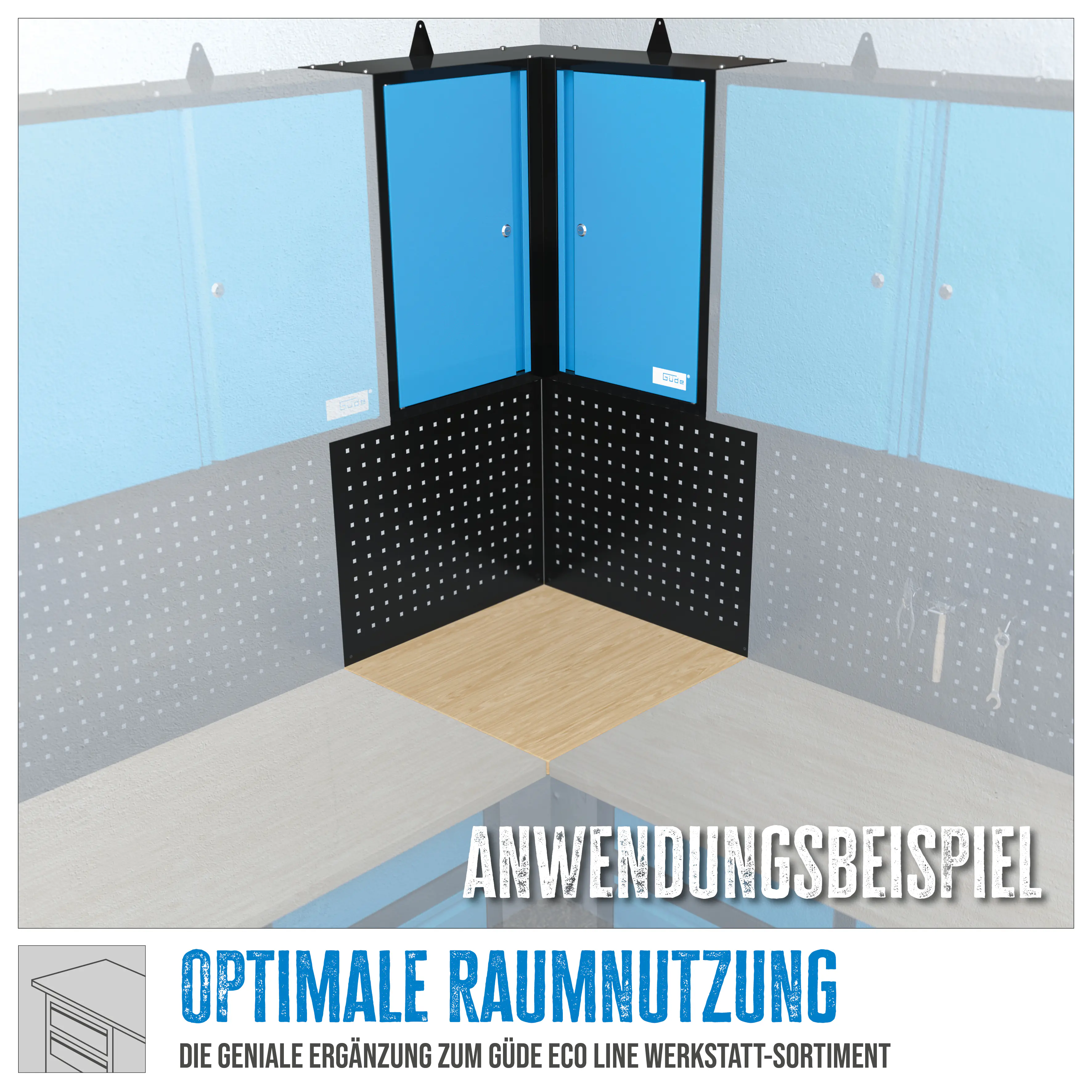 Güde Ecklösung Komplettset 3-teilig