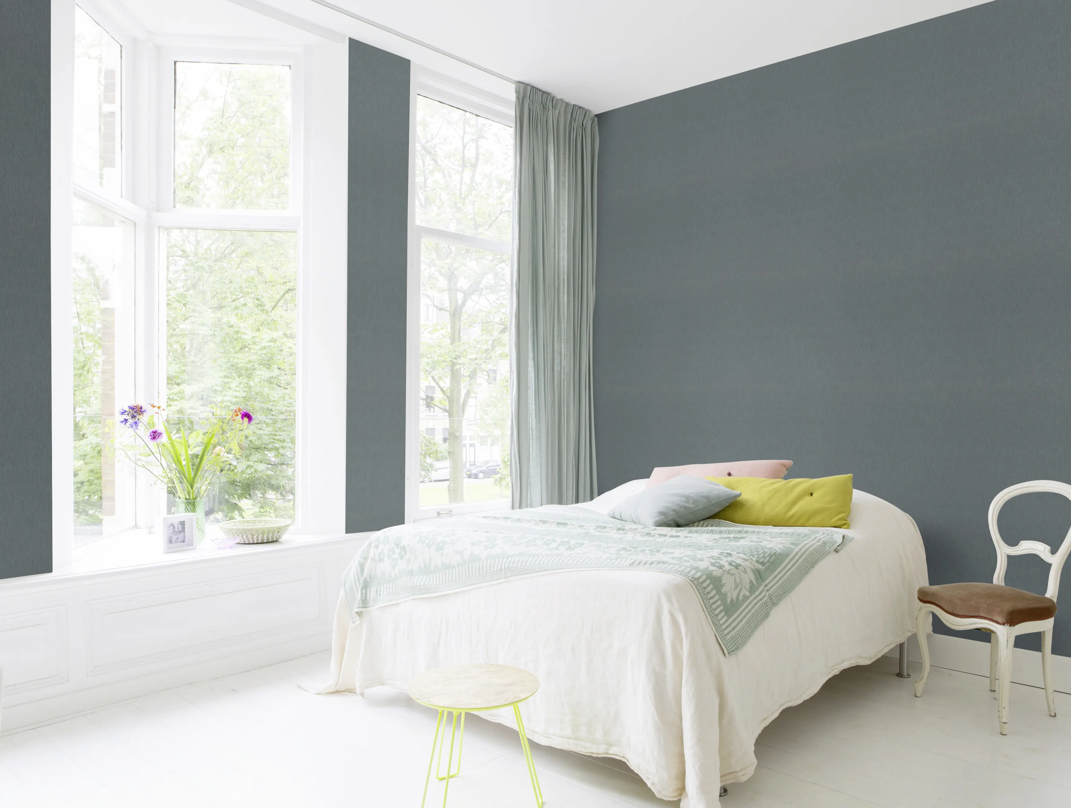 Rasch Vliestapete Uni Sky Lounge blau grau 10,05 x 0,53 m Rasch Vliestapete Uni Sky Lounge blau grau 10,05 x 0,53 m
