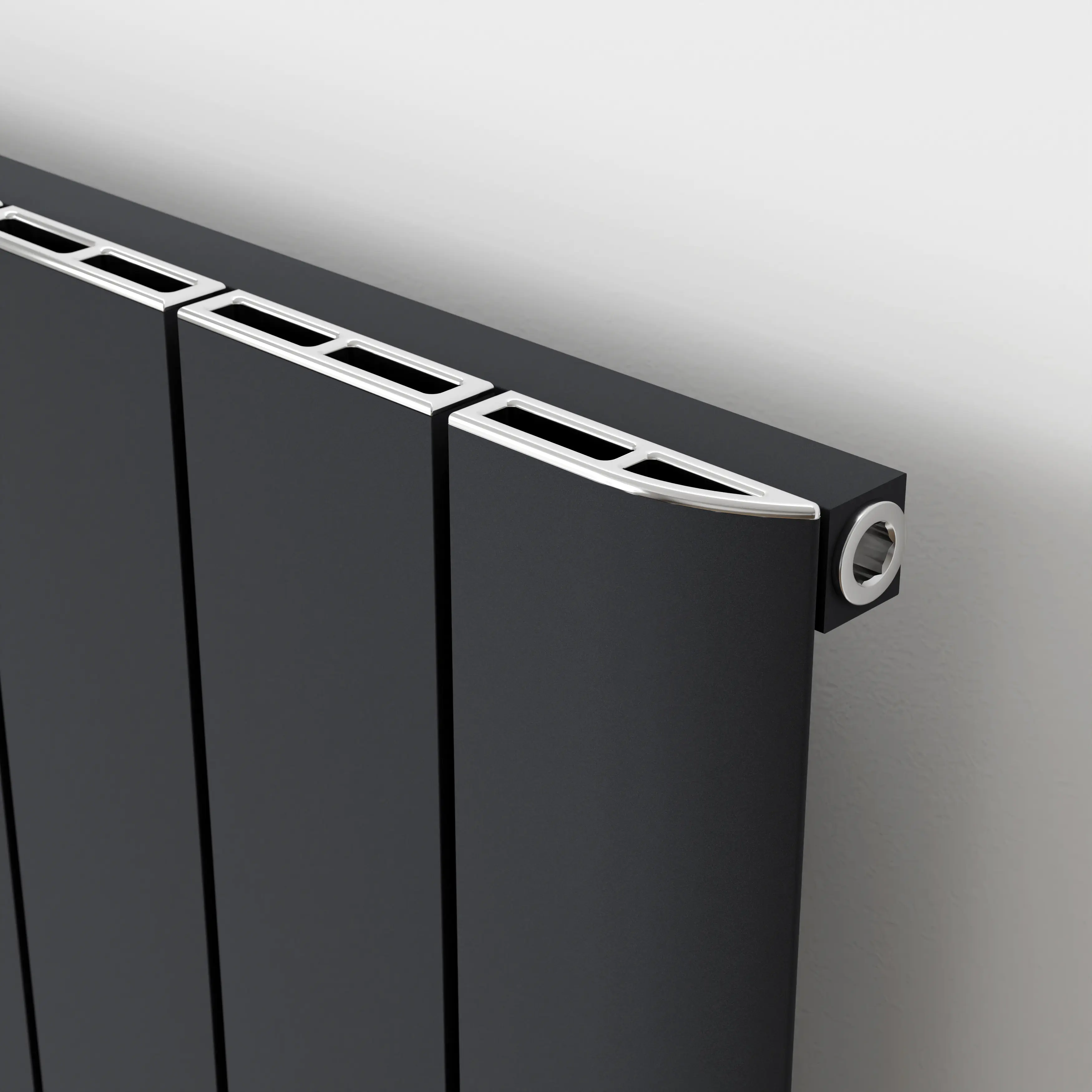 Ximax Design-Heizkörper Trigo 180 x 47 cm 960 Watt anthrazit Struktur