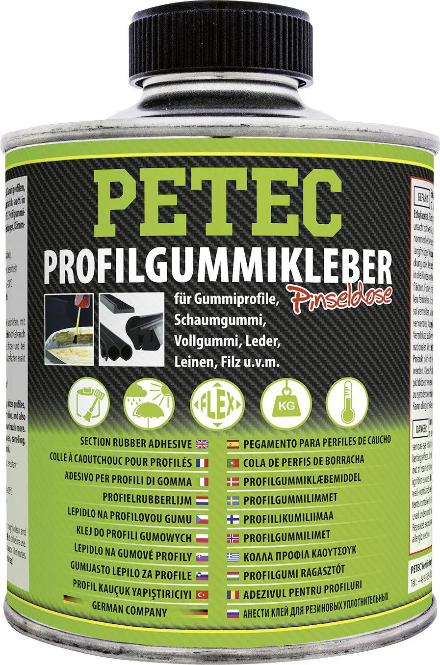 Petec Profilgummikleber Pinseldose 350 ml Petec Profilgummikleber Pinseldose 350 ml