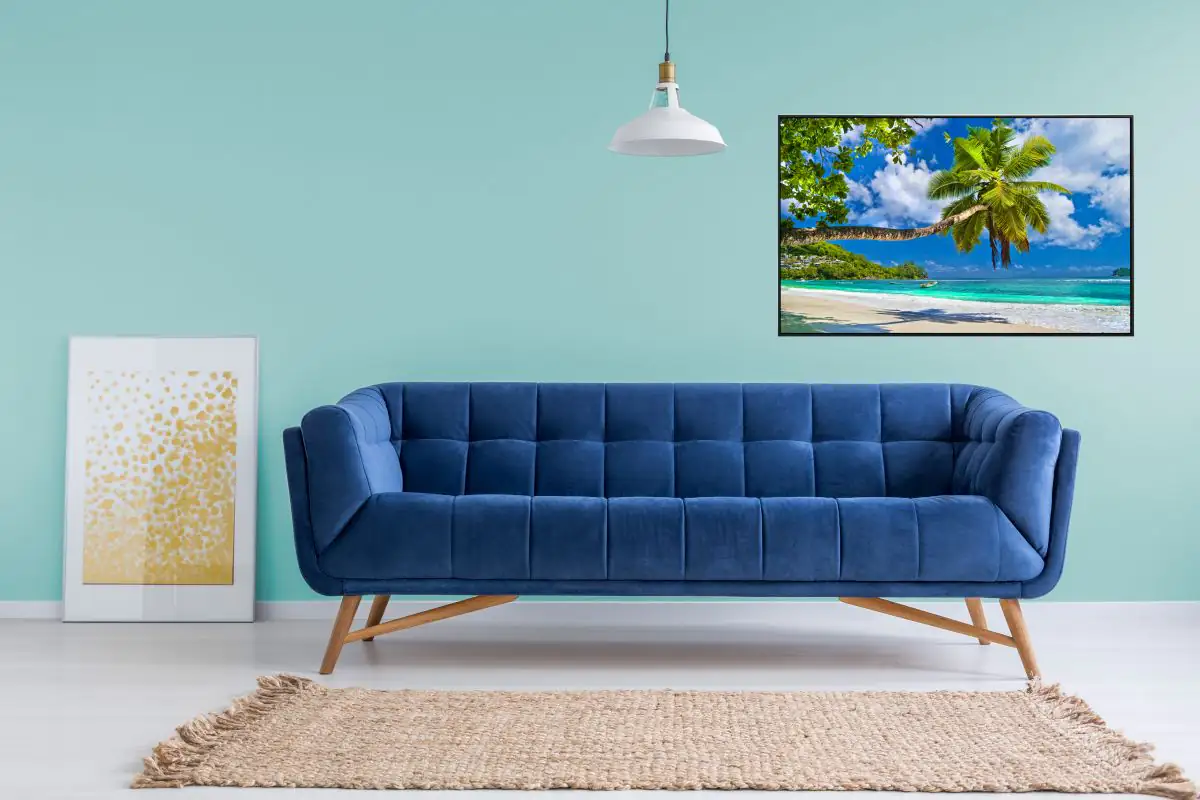 papermoon Infrarotheizkörper EcoHeat 75x120 cm 900 Watt, Palmen Strand