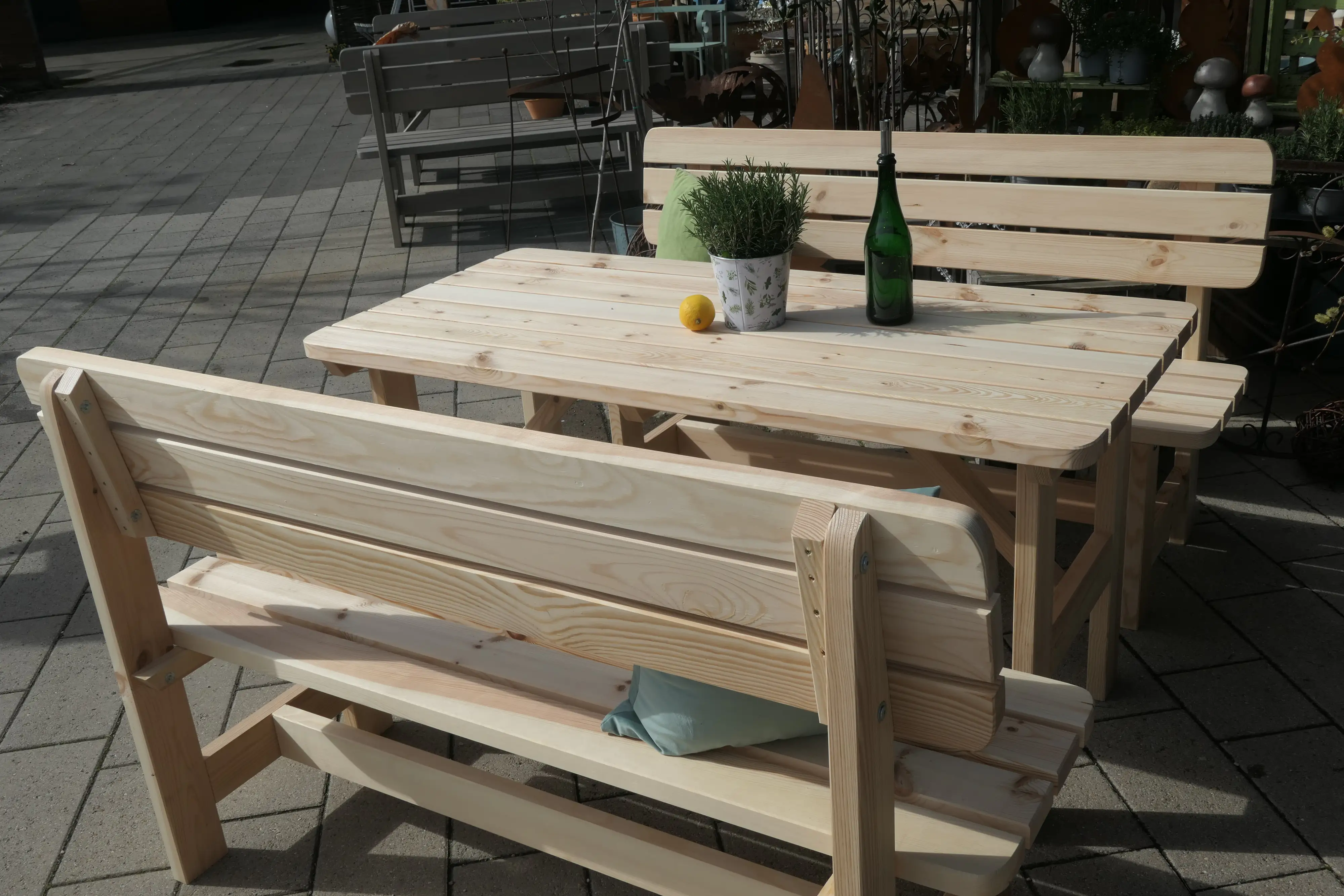 iWerk Massivholzgarnitur Kiefer natur 3-teilig iWerk Massivholzgarnitur Kiefer natur 3-teilig