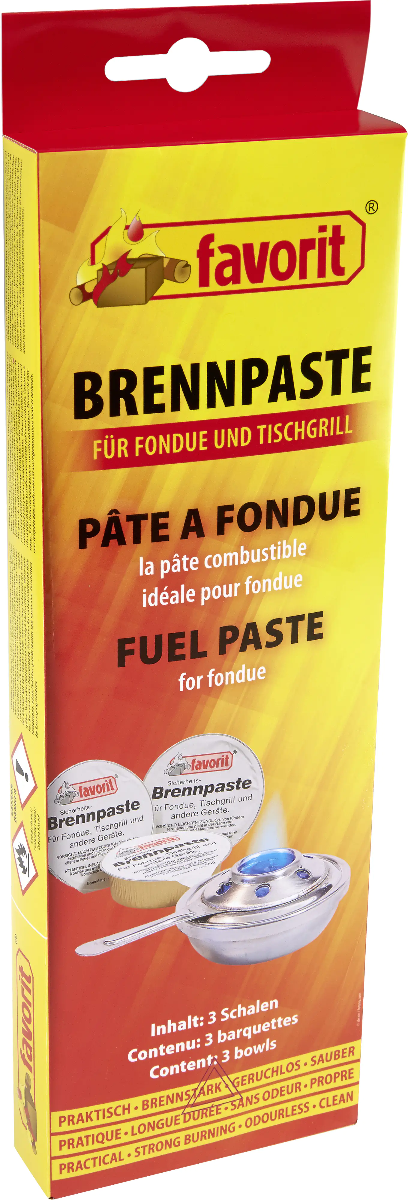 Favorit Sicherheitsbrennpaste 3 x 80g Packung Favorit Sicherheitsbrennpaste 3 x 80g Packung