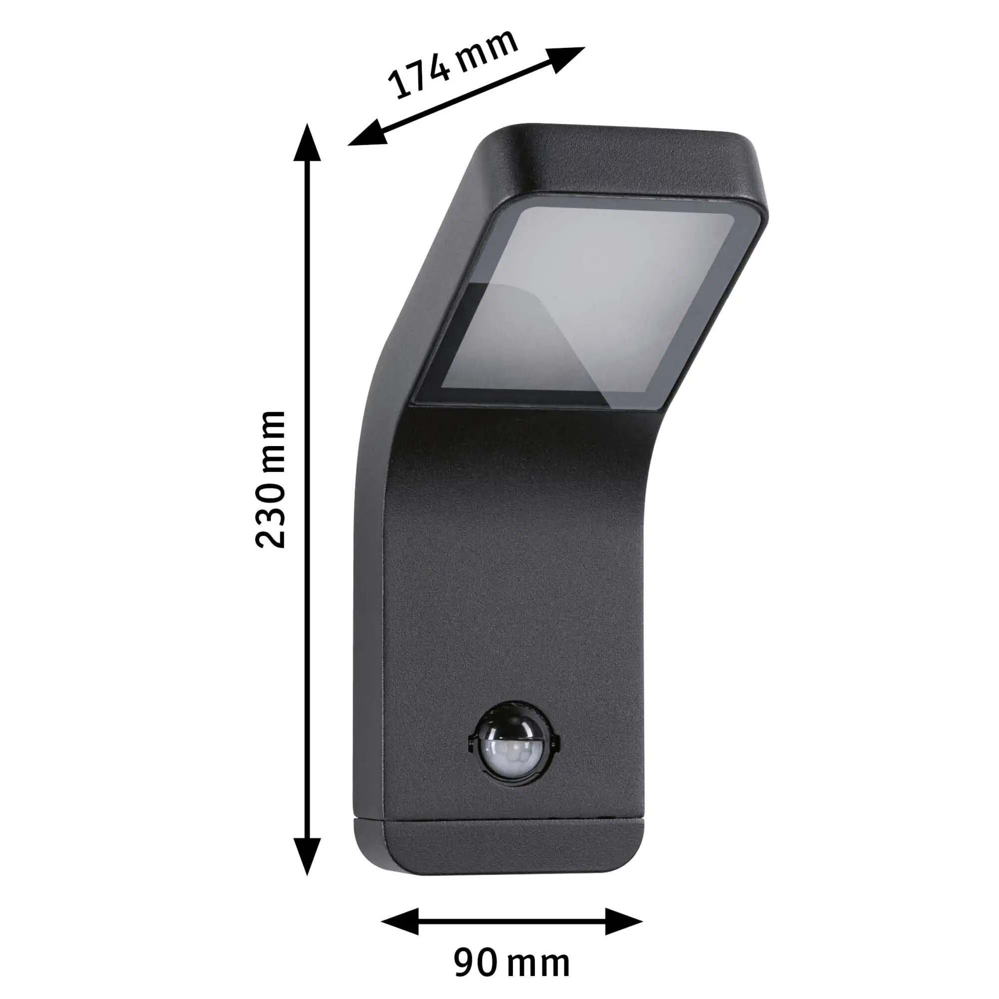 Paulmann LED Außen-Wandleuchte Kulma anthrazit 23 x 9 cm mit Bewegungsmelder Paulmann LED Außen-Wandleuchte Kulma anthrazit 23 x 9 cm mit Bewegungsmelder