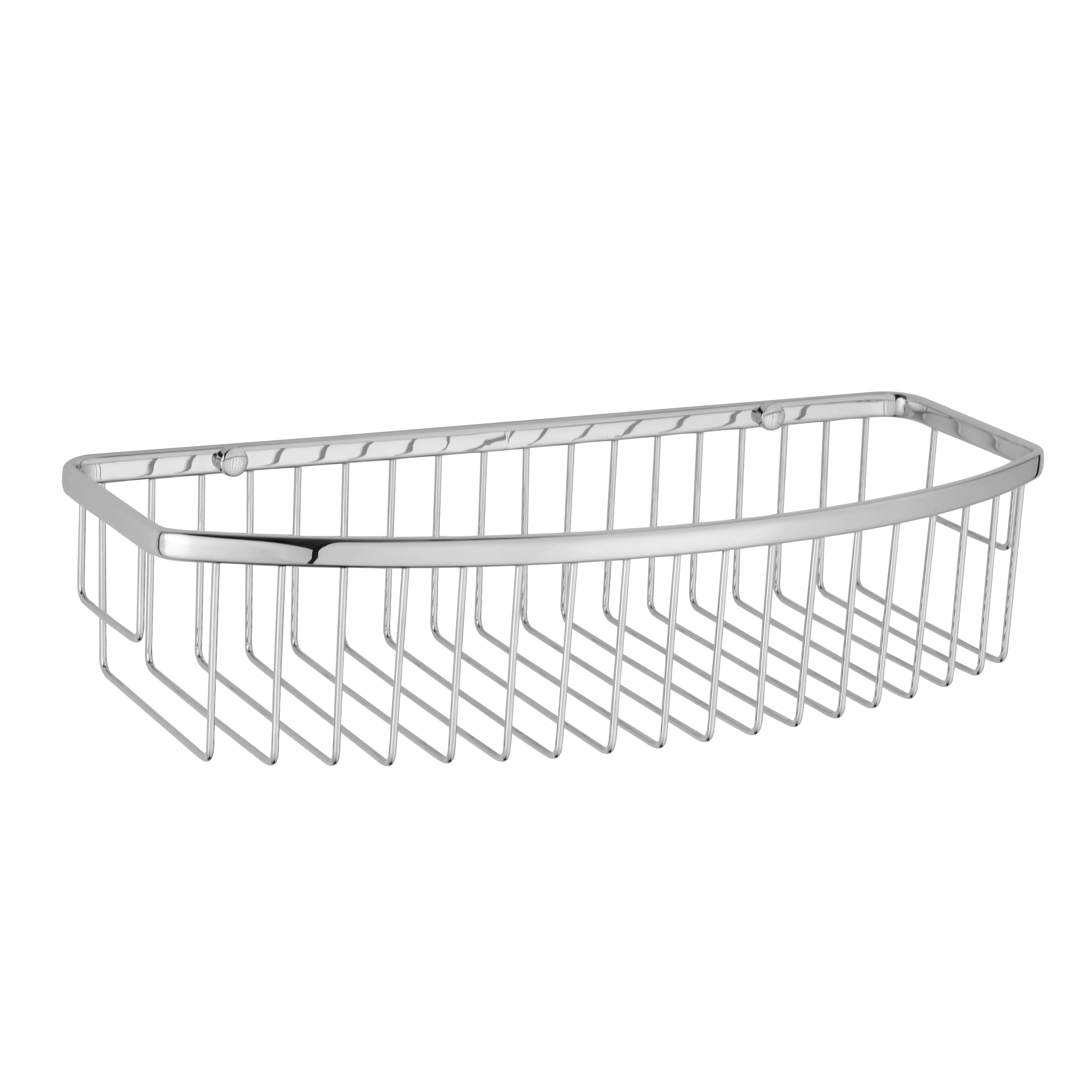 4333692060264 Primaster Duschkorb Tuna eckig Edelstahl 1 Ablage chrom