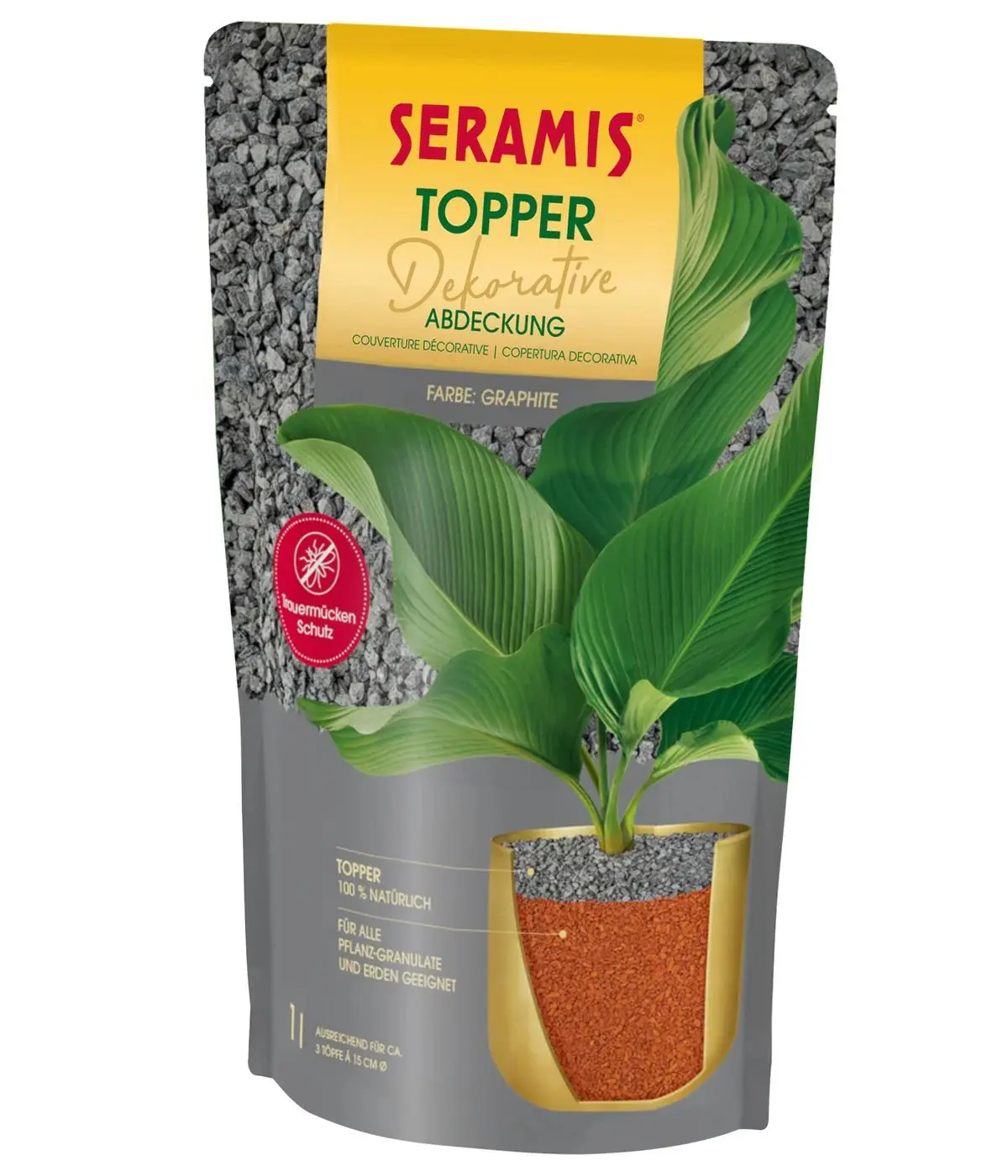 Seramis Pflanzgranulat Topper graphite 1 L