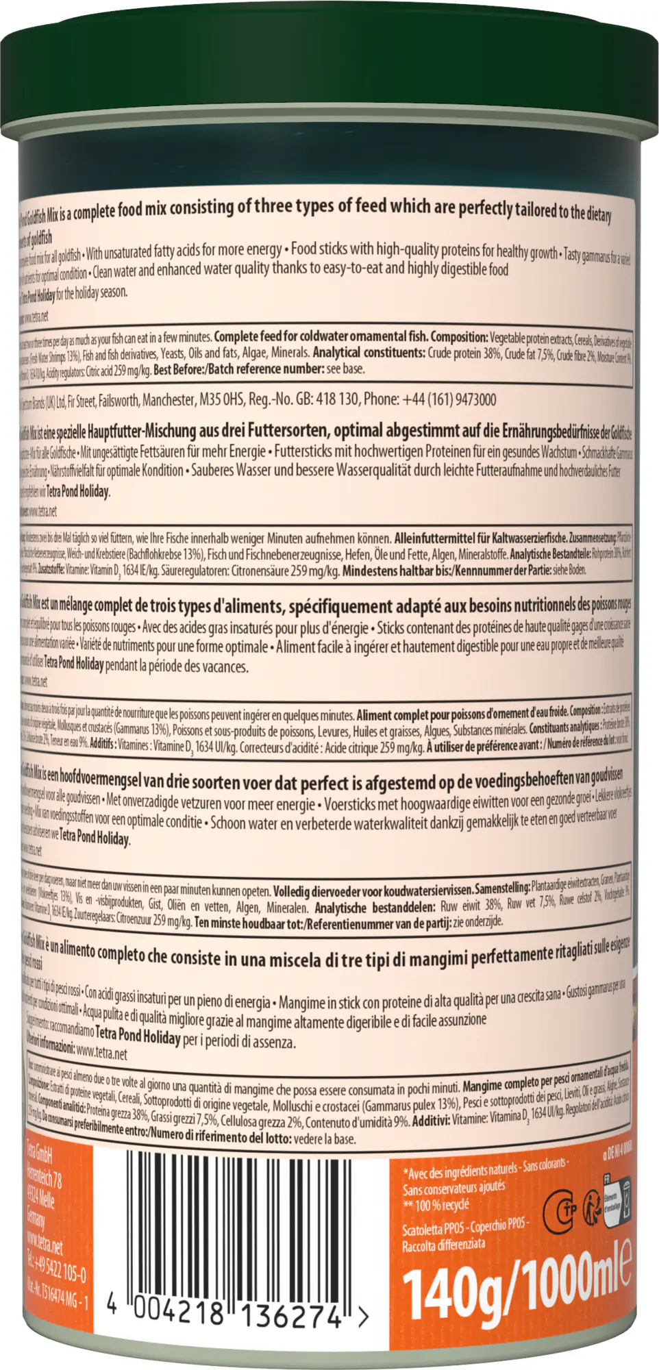 Tetra Pond Goldfish Mix 1 L