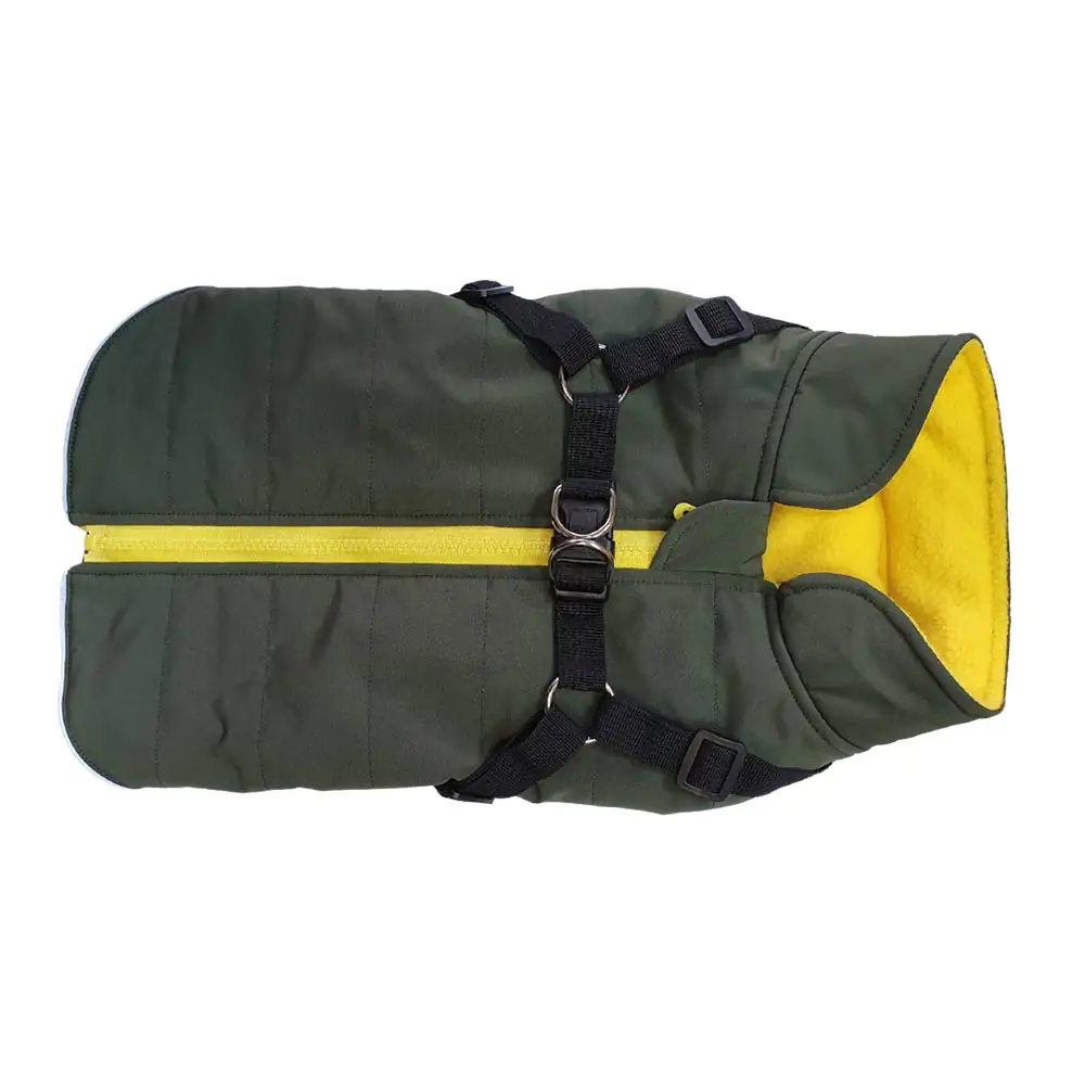 Nobby Hundemantel Sobak 2in1 oliv-gelb Nobby Hundemantel Sobak 2in1 oliv-gelb