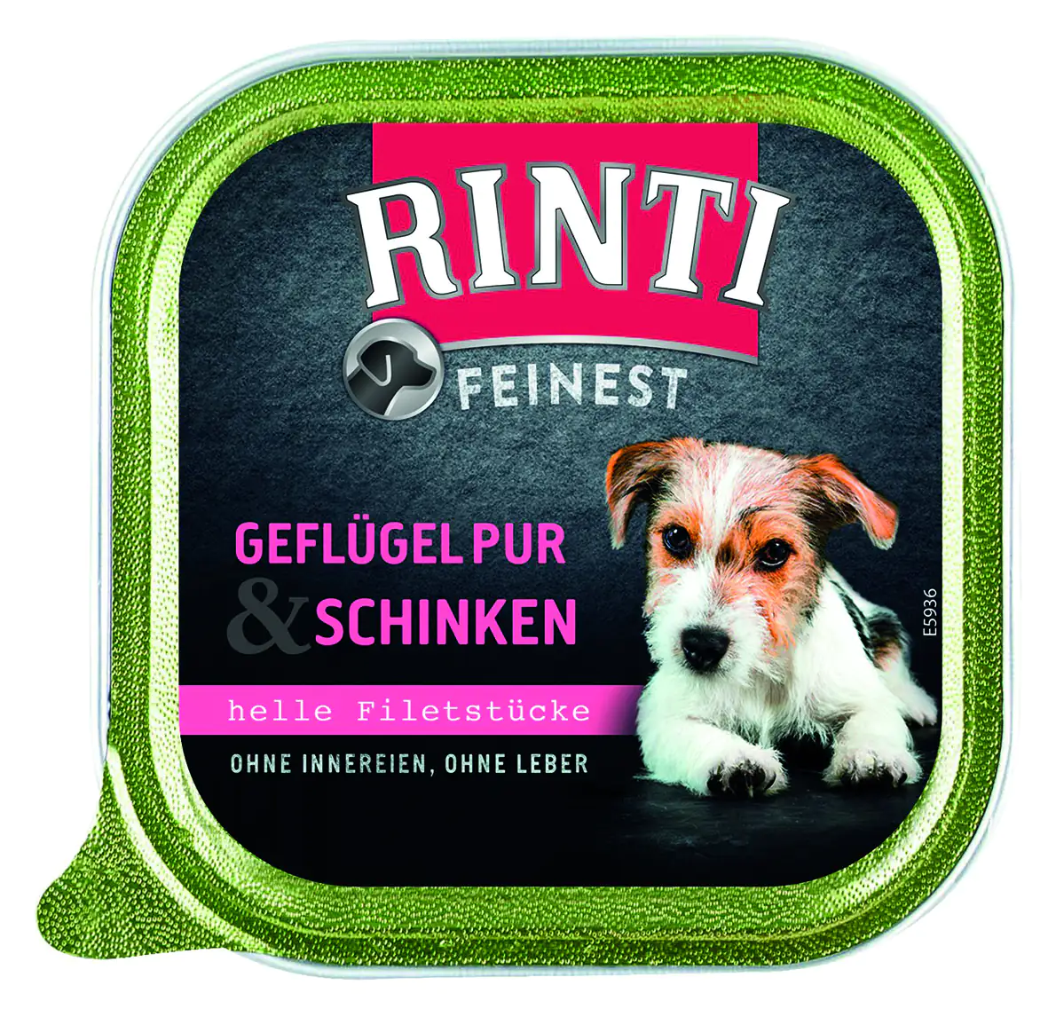 Rinti Feinest Hundenassfutter Adult 150 g Geflügel pur & Schinken Rinti Feinest Hundenassfutter Adult 150 g Geflügel pur & Schinken