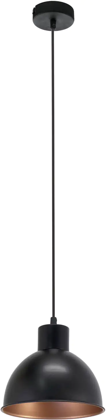 Eglo Pendelleuchte Truro 1 schwarz, kupfer