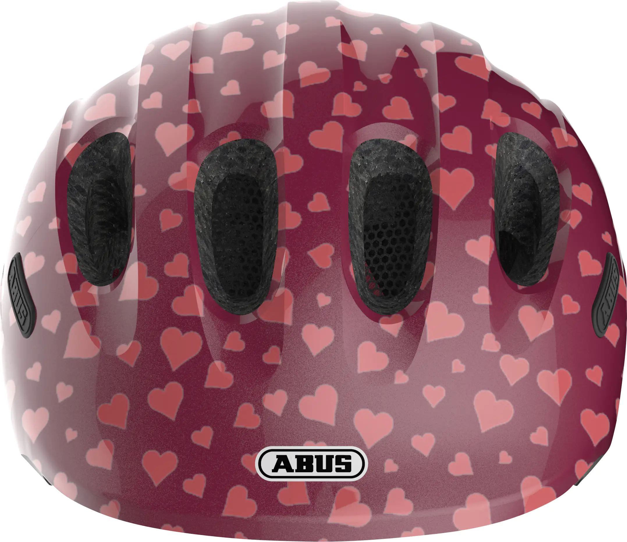 Abus Fahrradhelm Kinder Kids Pro Größe M cherry heart
