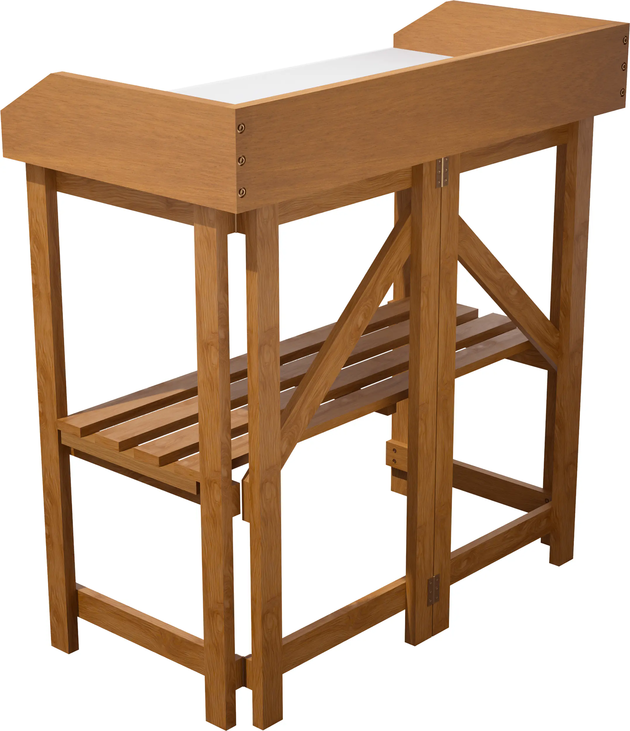 Primaster Pflanztisch mit Ablage Cala Holz 85 x 44 cm