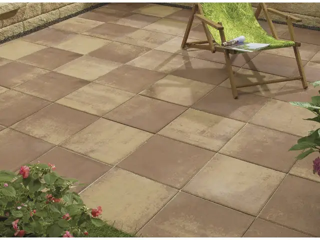 2082881337237 Kann Terrassenplatte Florenz 40 x 40 x 5 cm terra-nuanciert