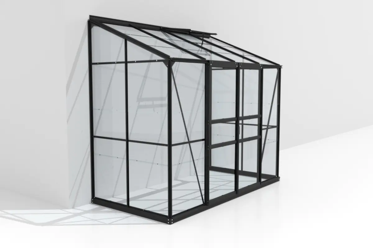 Vitavia Anlehngewächshaus Styx 3300 128 x 254 cm 3 mm Sicherheitsglas Vitavia Anlehngewächshaus Styx 3300 128 x 254 cm 3 mm Sicherheitsglas