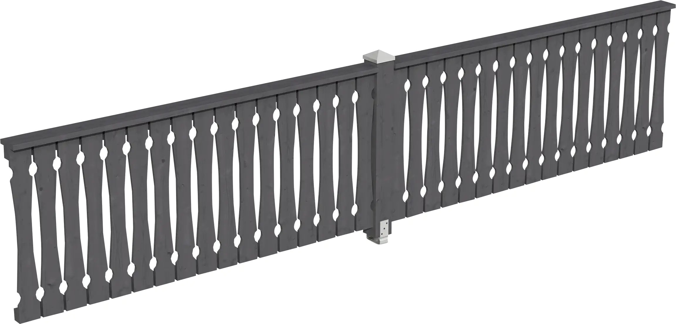 SKAN HOLZ Brüstung Balkonschalung 465 x 96 cm Fichte