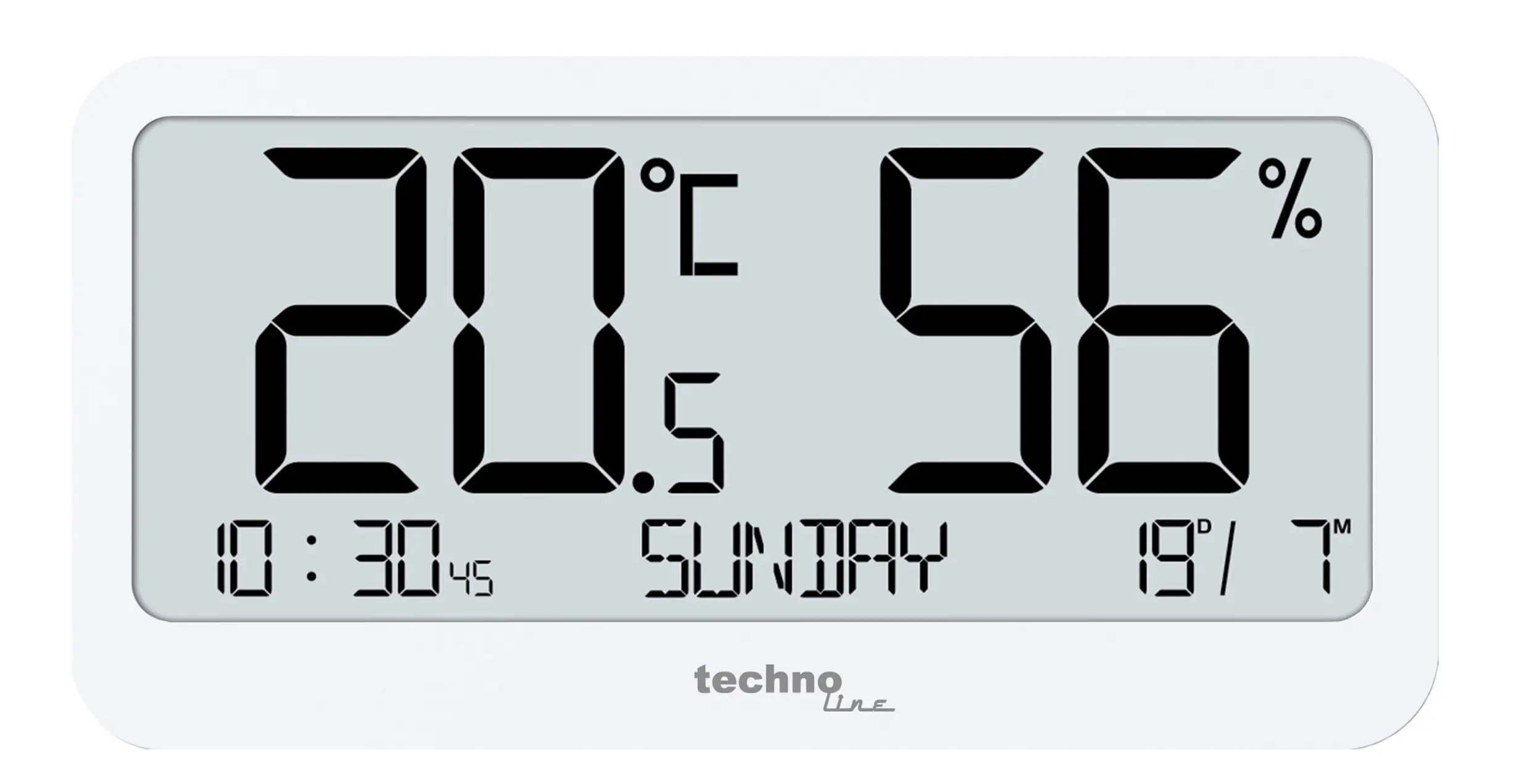 Technoline Thermo-Hygrometer WS9455 weiß