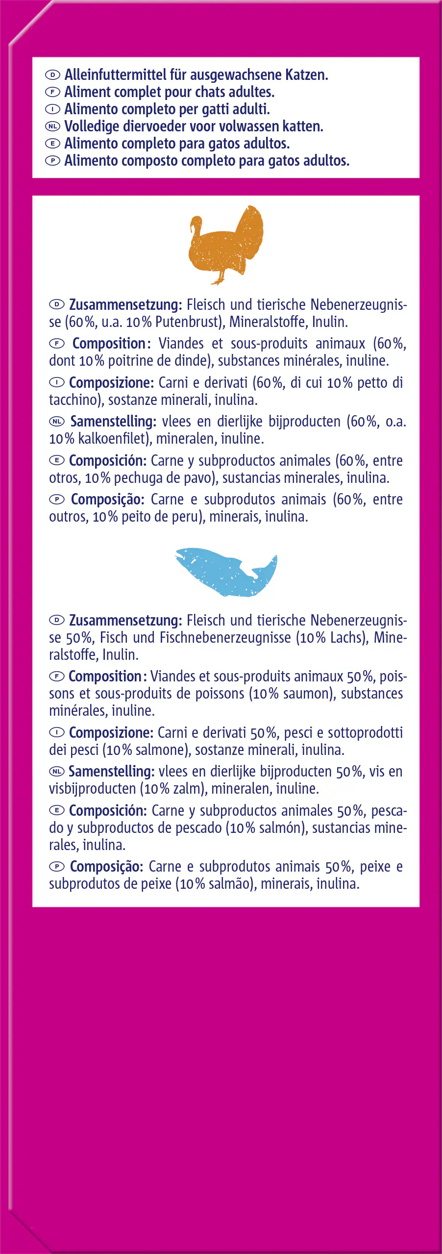 Vitakraft Poésie Katzenfutter Délice Gelée Meat & Fish Selection 6 x 85 g