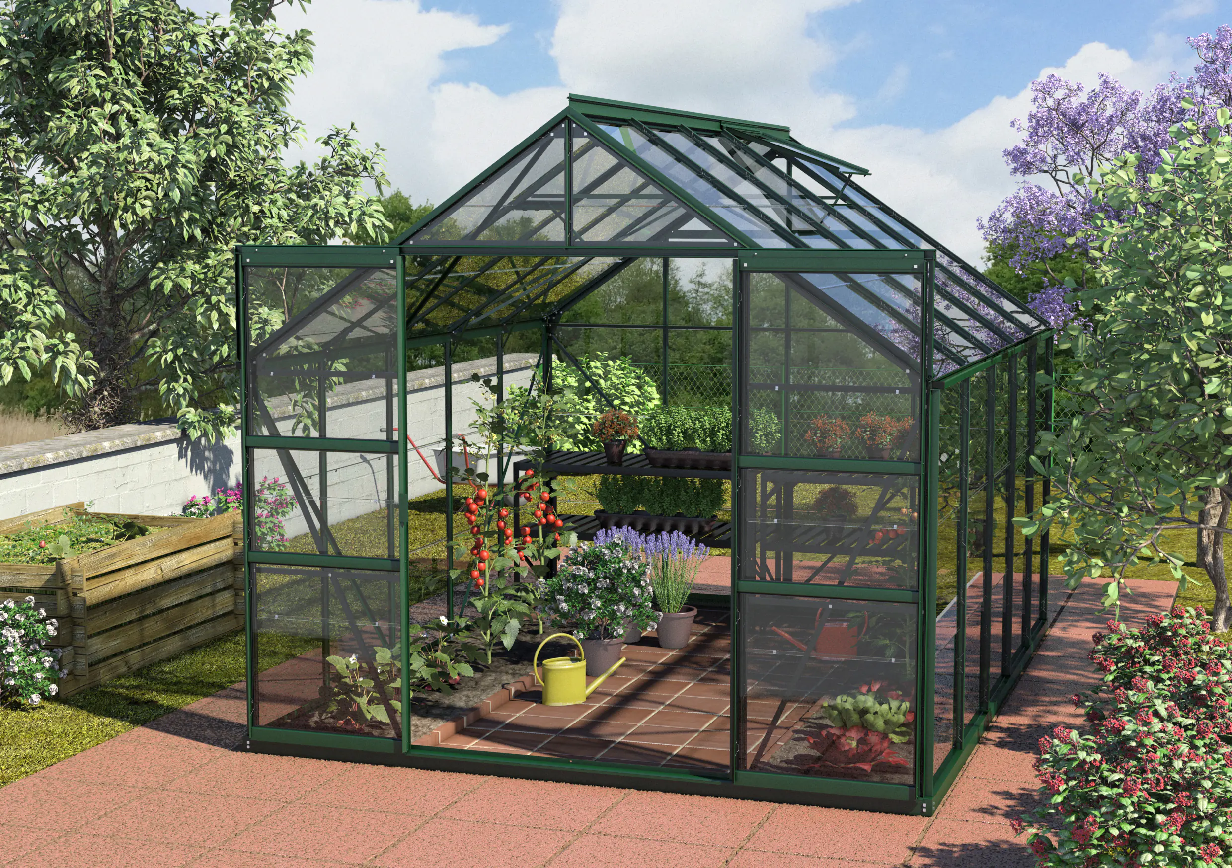 Vitavia Gewächshaus Mars 8300 254 x 317 cm 3 mm ESG
