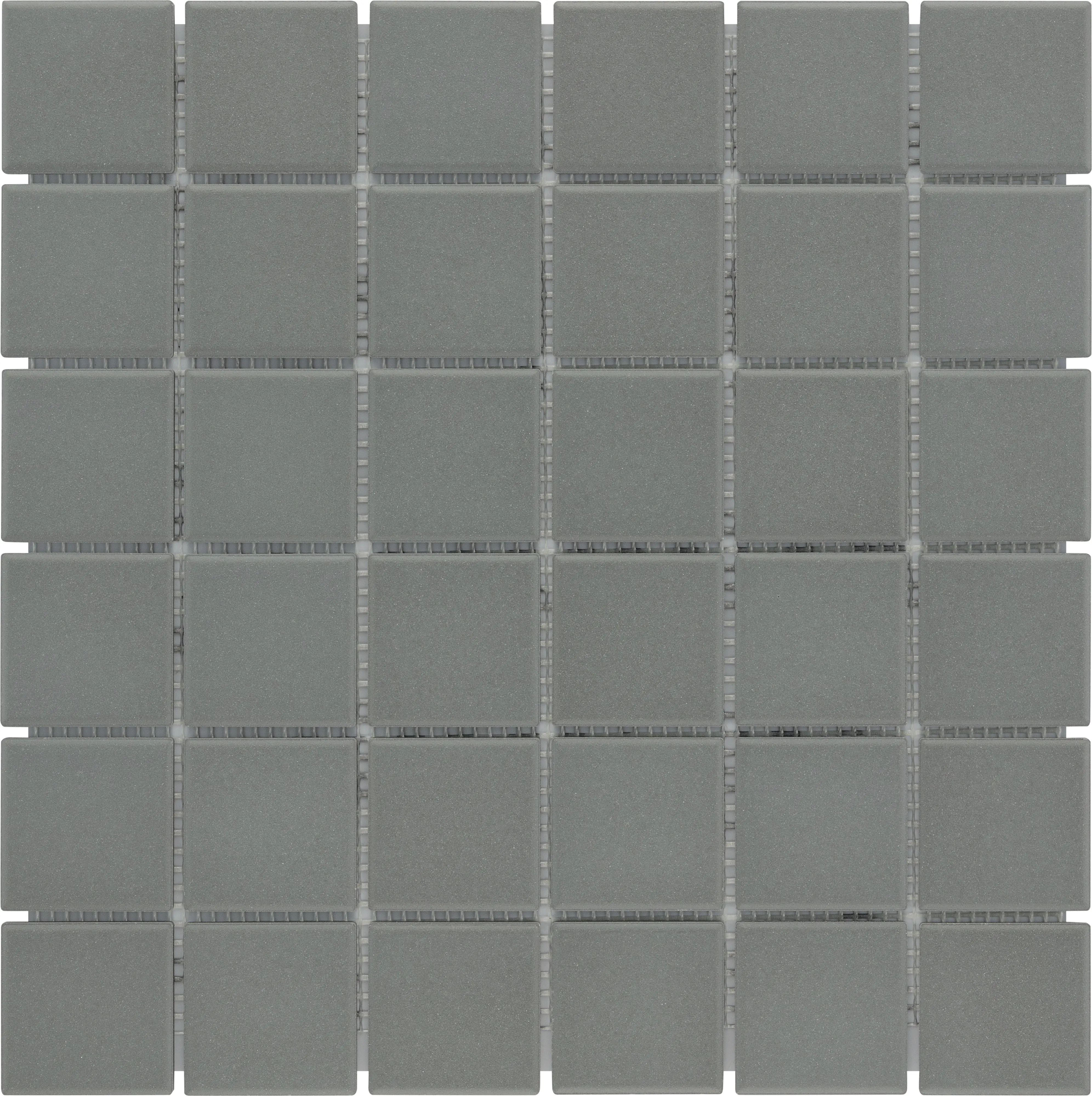 KNG Mosaikfliese rutschhemmend 29,7 x 29,7 cm grau unglasiert