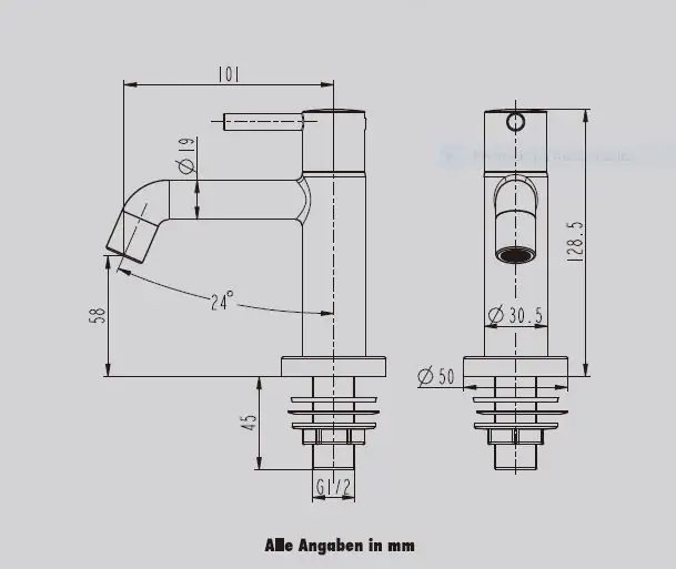 Primaster Kaltwasserarmatur Wien verchromt