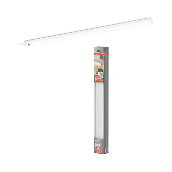 Osram LED Unterbauleuchte Linear Angle rahmenlos Sensor 55 cm dimmbar weiß