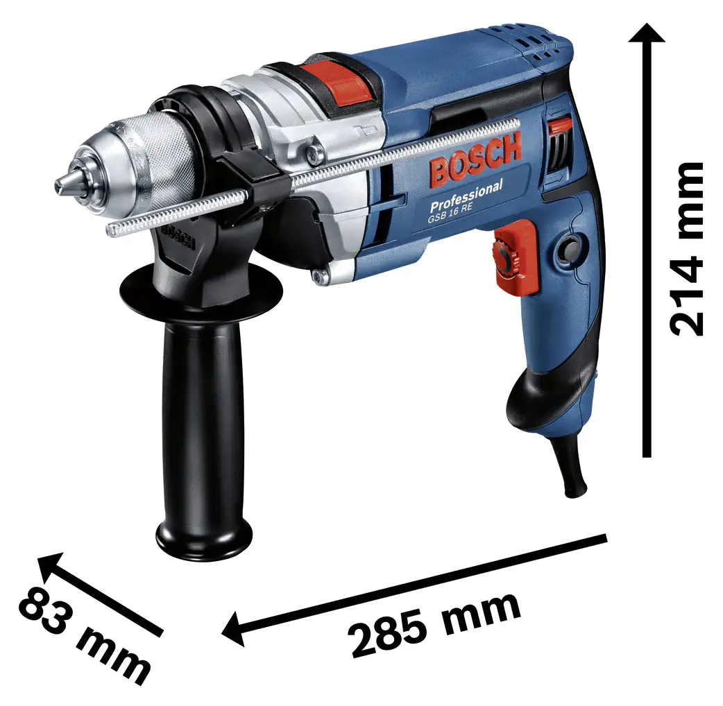 Bosch Professional Schlagbohrmaschine GSB 16 RE 750 W inkl. Bohrer-Set