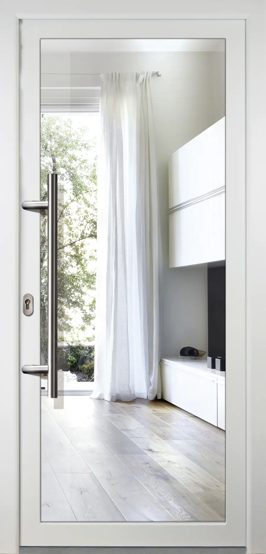 Meeth Haustür Signum PVC Exclusiv PVC Modell 60 98 x 200 cm DIN links weiß