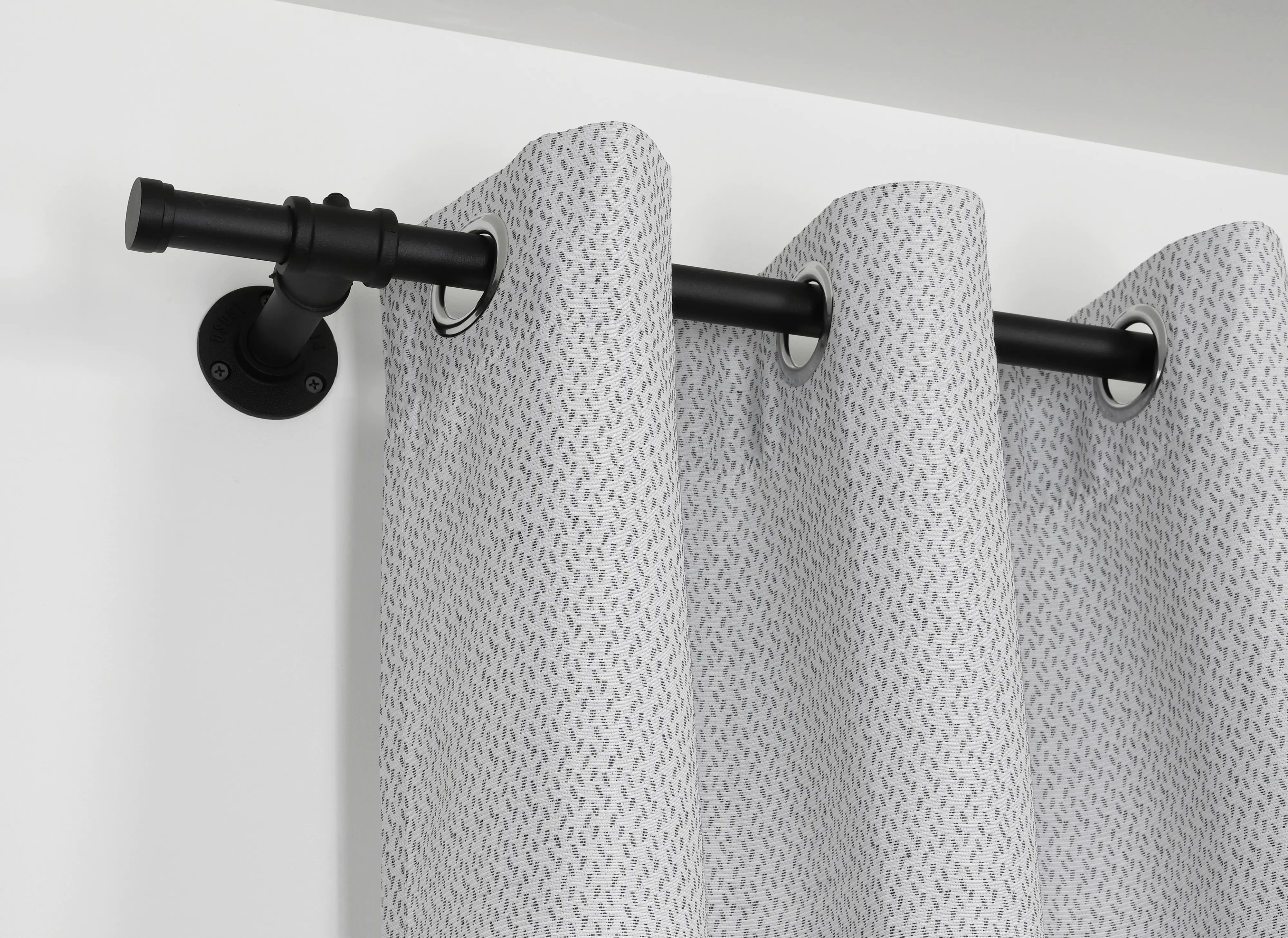 Gardinia T-Stück für Gardinenstange Industrial Home für Ø 25 mm schwarz