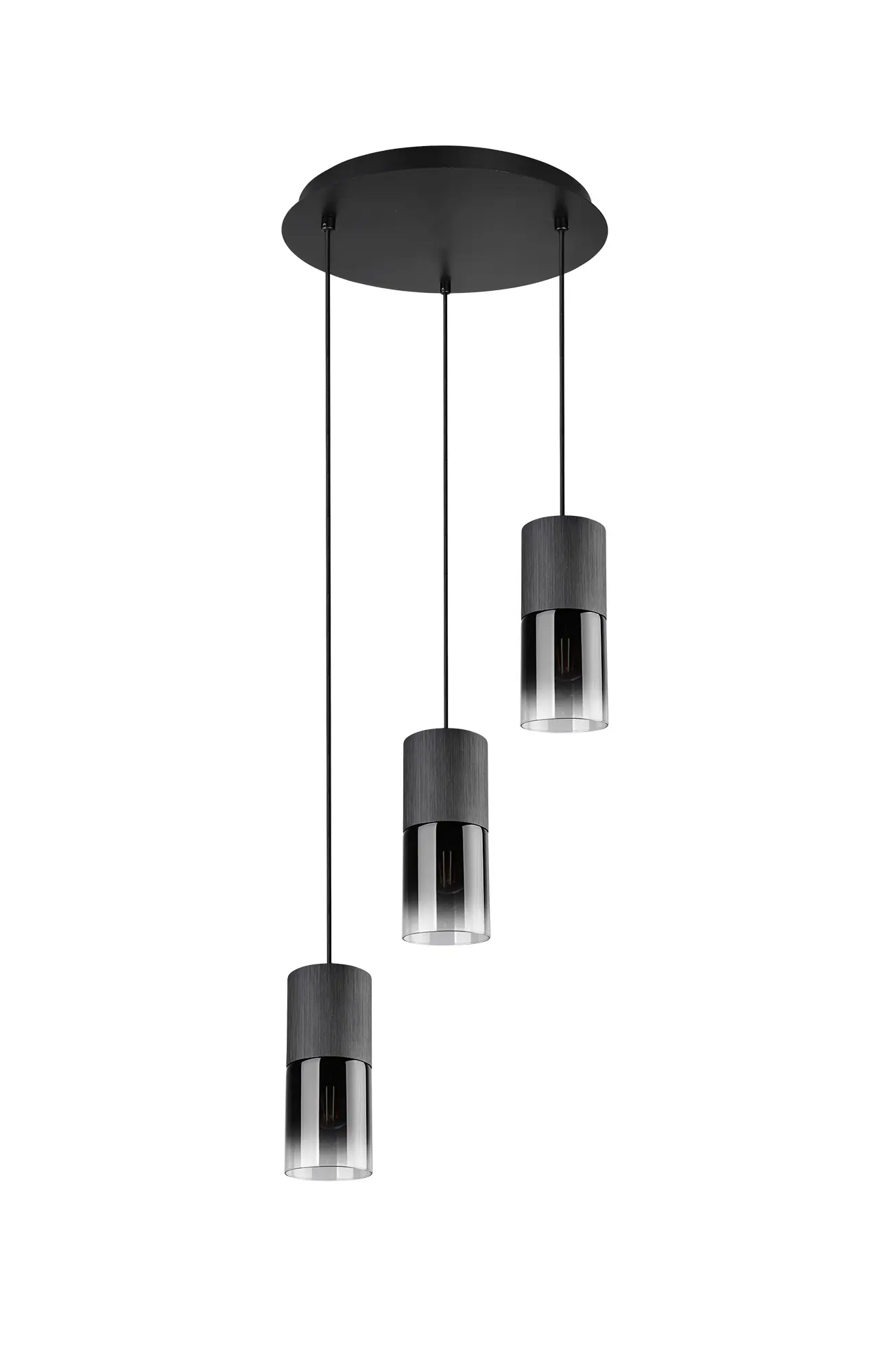 Trio Pendelleuchte Robin grau Glas  Trio Pendelleuchte Robin grau Glas