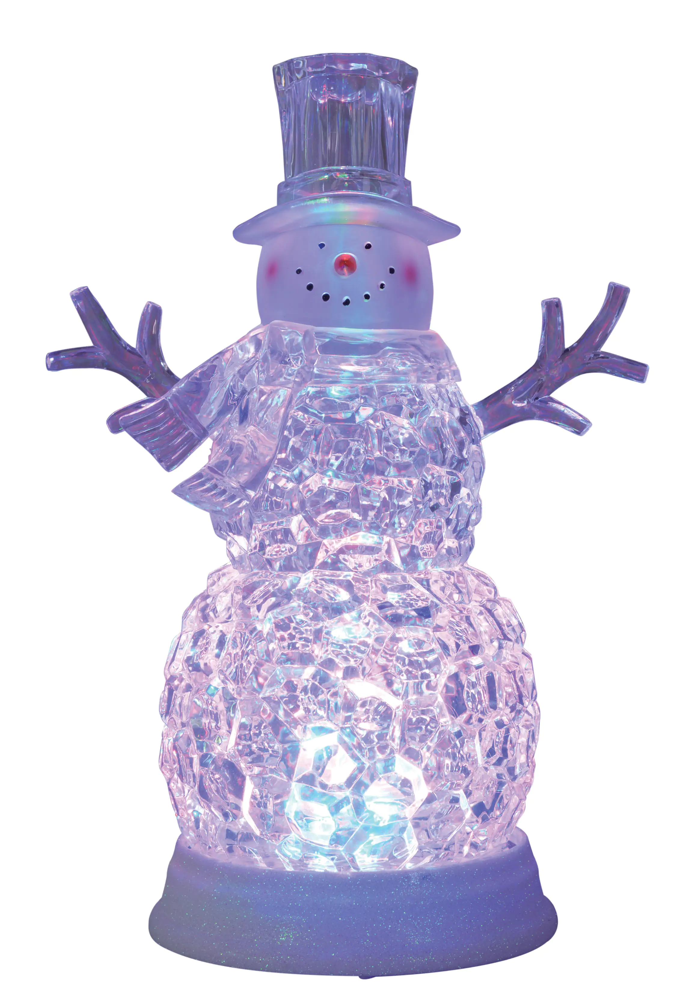 4333692378444 TrendLine LED Acrylfigur Schneemann 33,5 x 23 cm bunt mit Timer