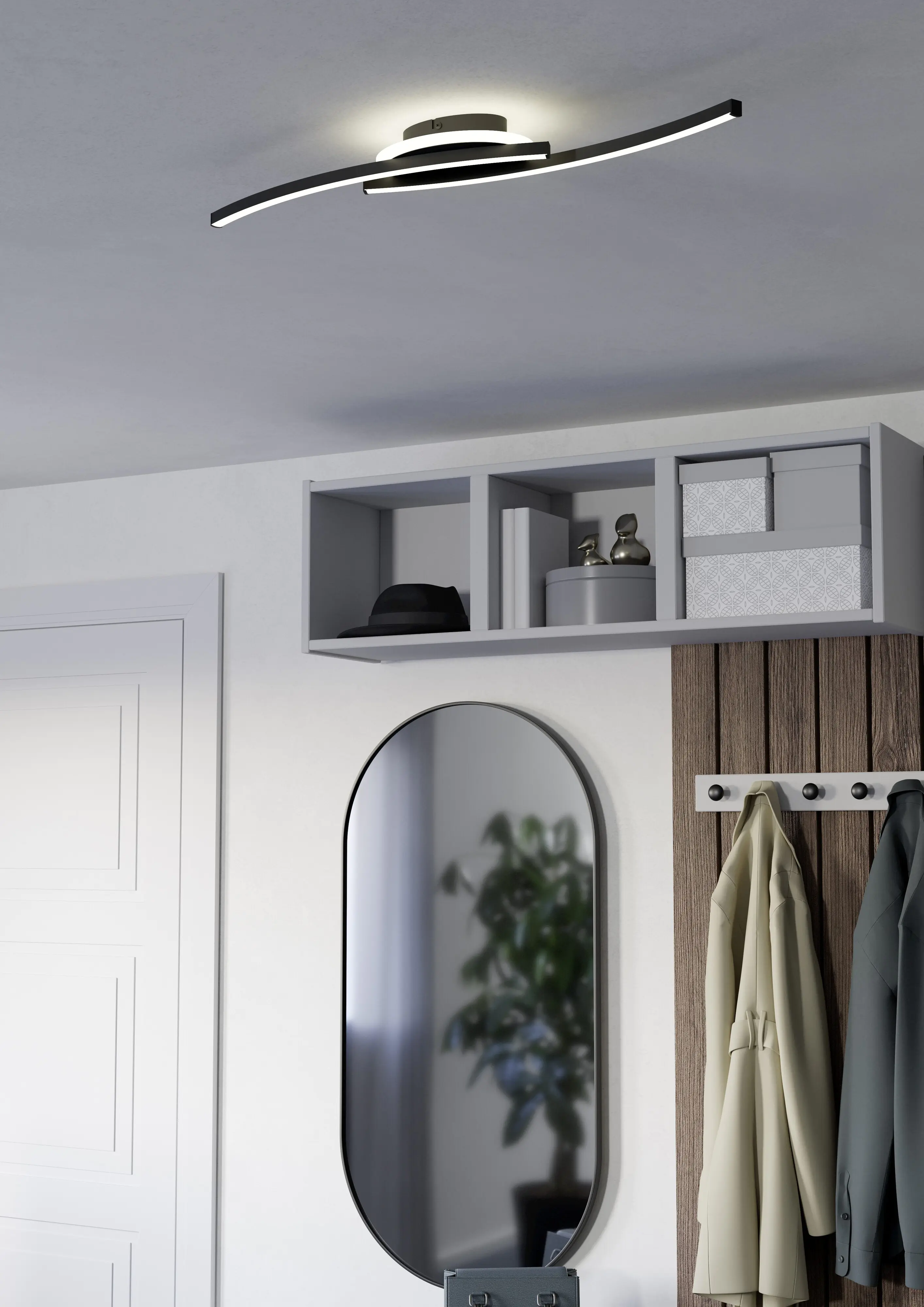 Eglo LED Deckenleuchte Lungolago 12W, 3000K, ww, 74x14 cm