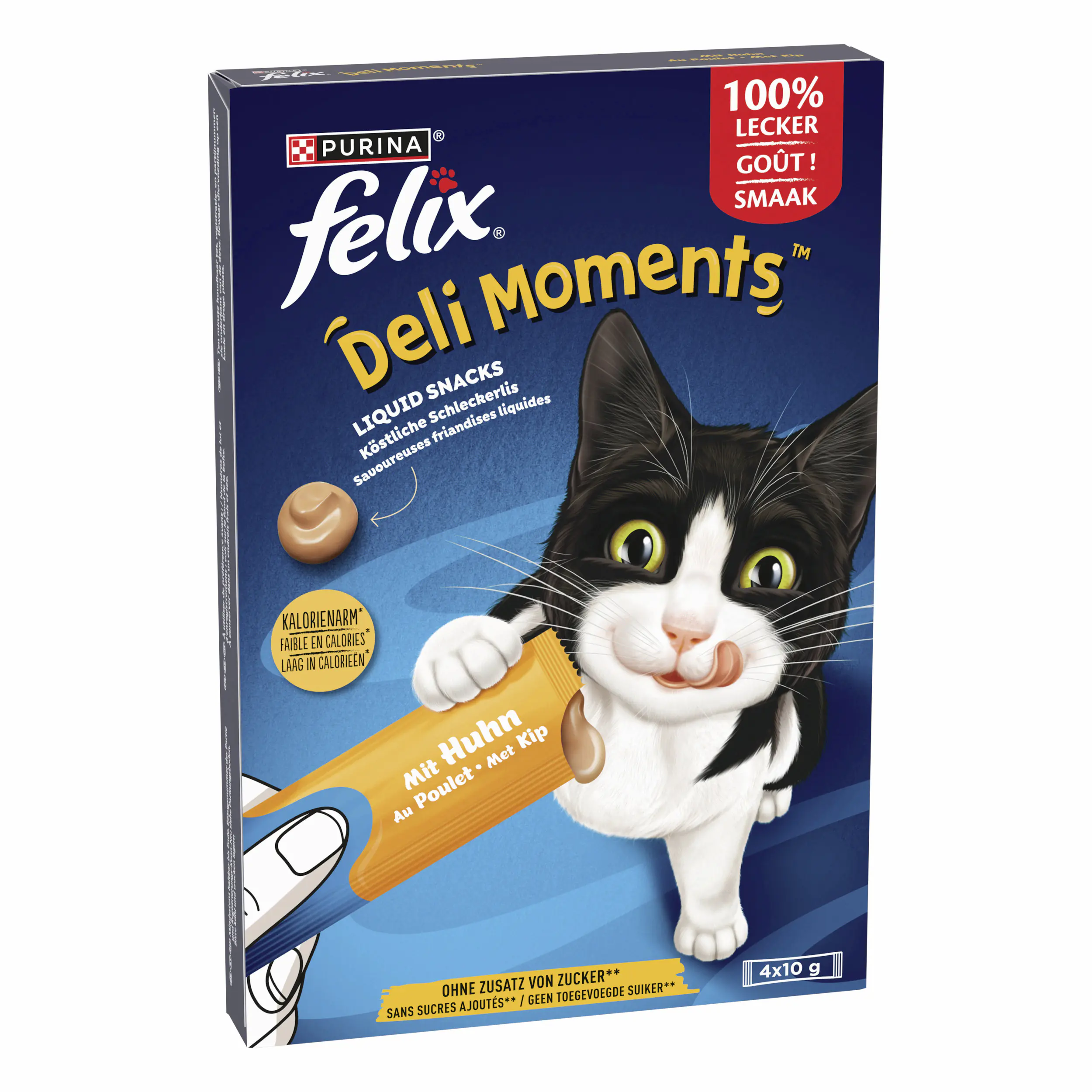 Felix Deli Moments Katzensnacks Adult 4 x 10 g Huhn 