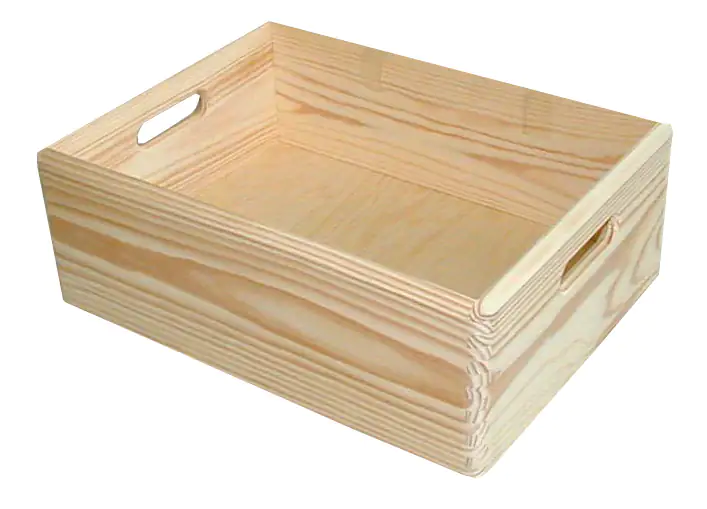 Stapelbox Holz Gr. M 30 x 40 x 13,5 cm (L x B x H)