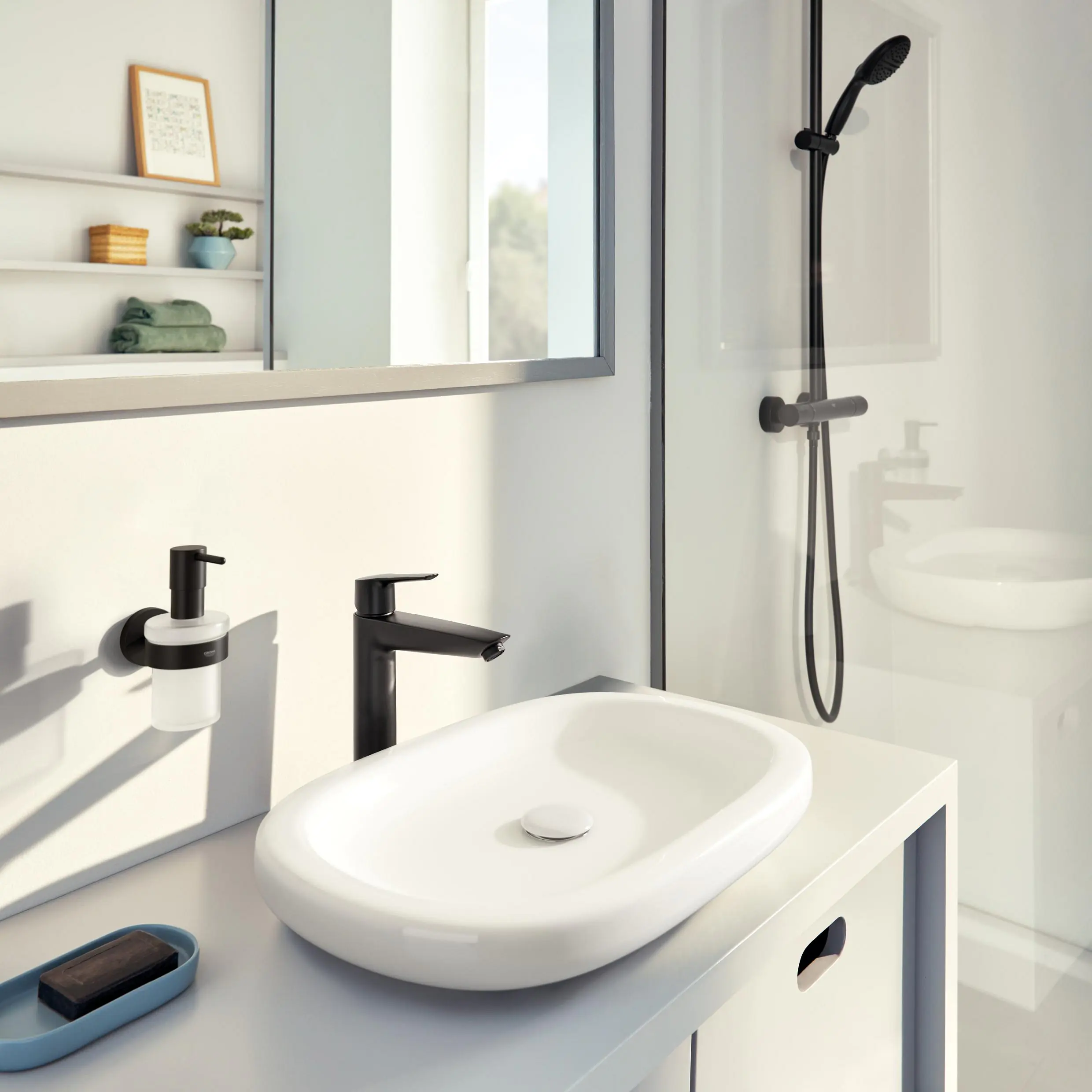 Grohe Start Seifenspender mit Halter matt black