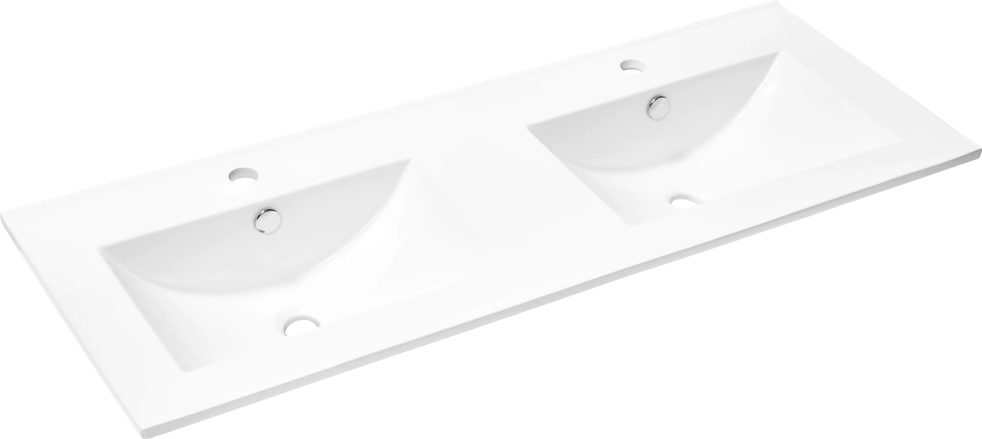 Primaster Keramikwaschbecken 121 cm Düsseldorf weiß