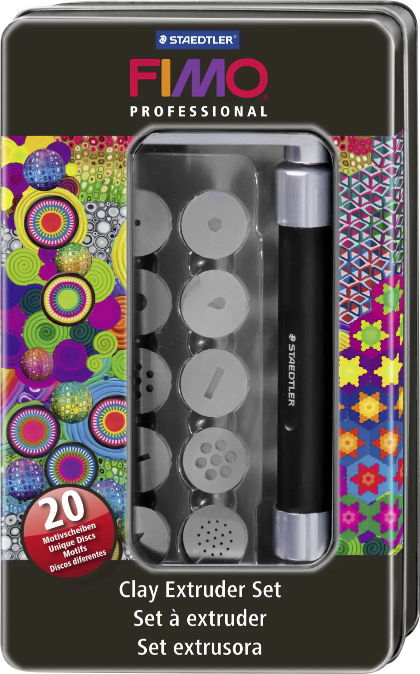 FIMO Extruder Set mit 20 Motivscheiben 57 g
